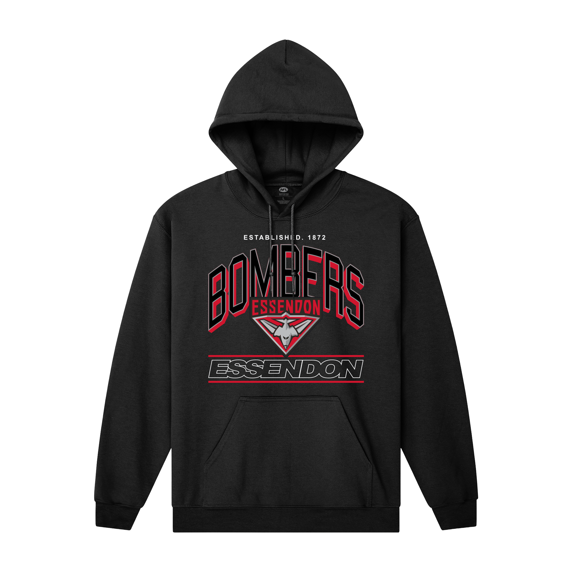 Mens Mitchell & Ness AFL Essendon Bombers Arch Stack Hoodie