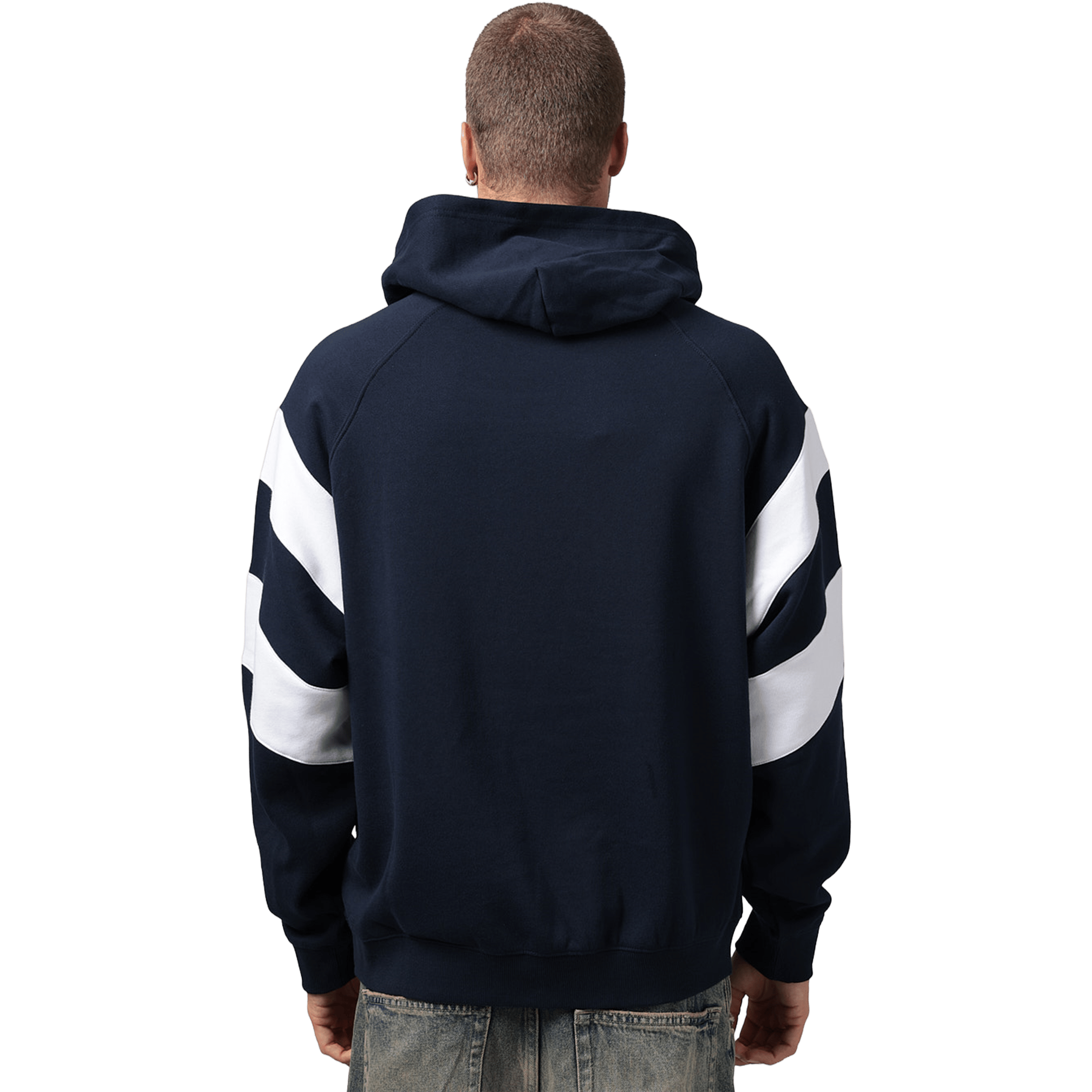 Mens Mitchell & Ness AFL Geelong Cats Box Fit Fleece Hoodie
