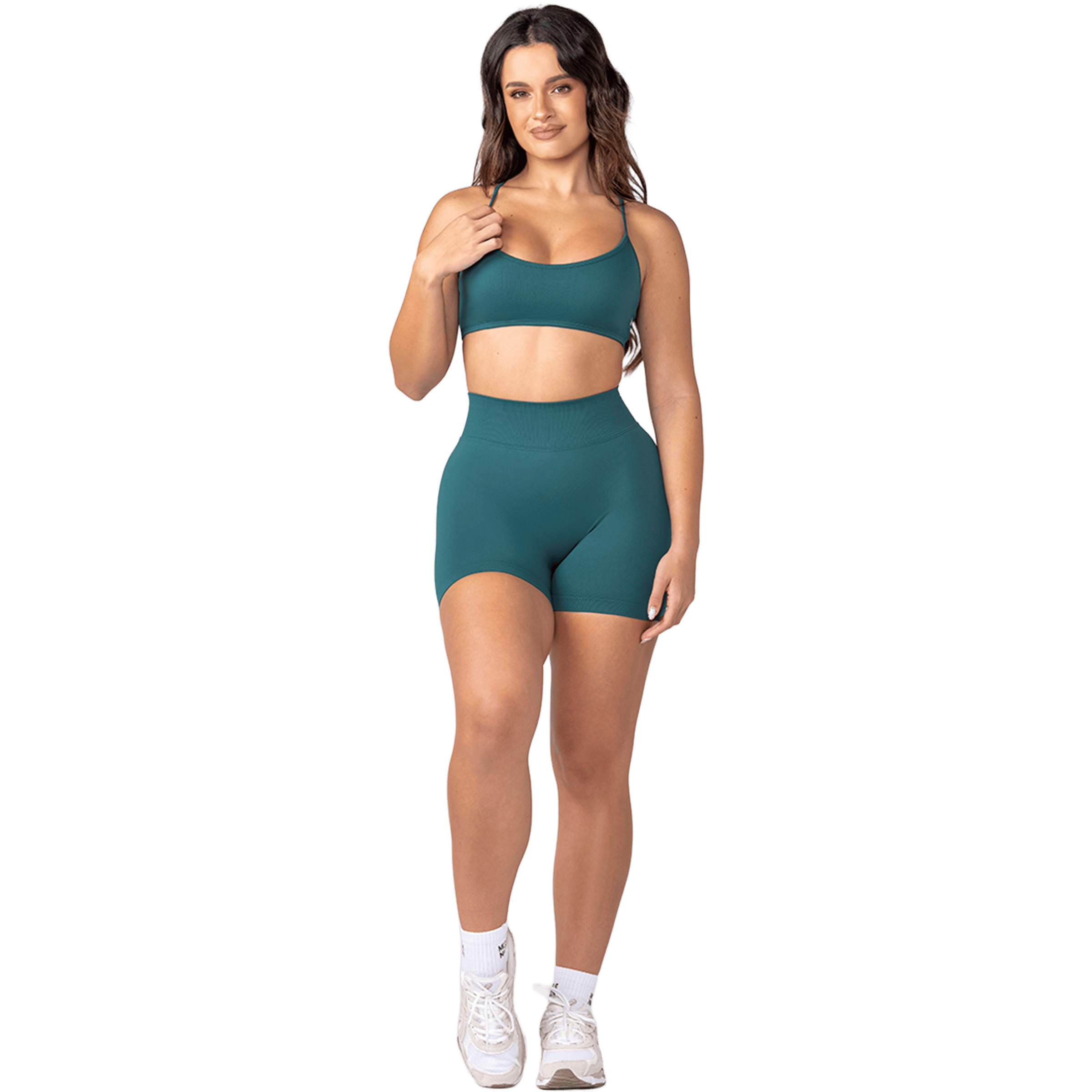 Womens Muscle Nation Sculpt Seamless Midway (5") Shorts