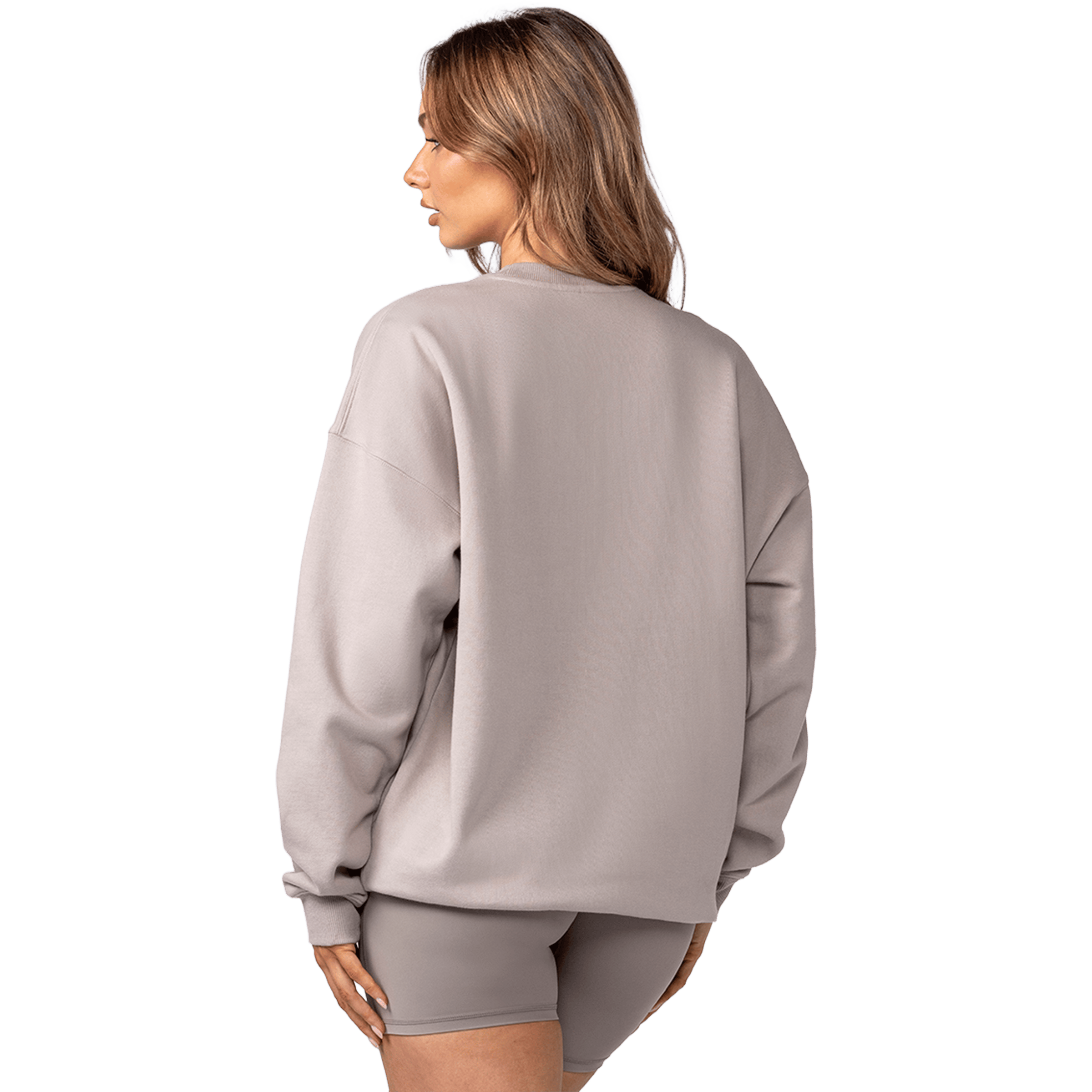 Womens Muscle Nation Studio Oversized Pullover Sweatshirt