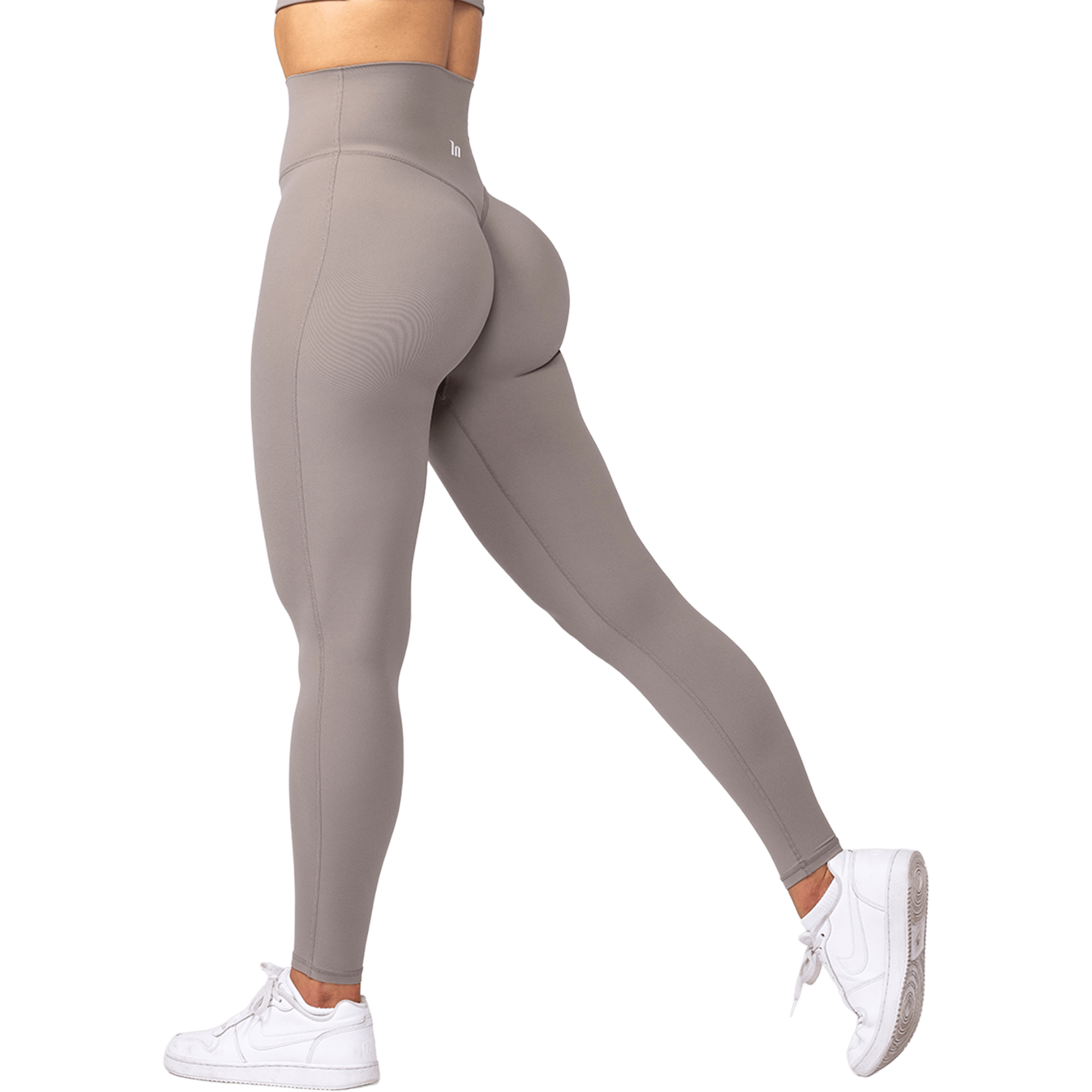 Womens Muscle Nation Aura Peachy High Invisible Scrunch Ankle Leggings