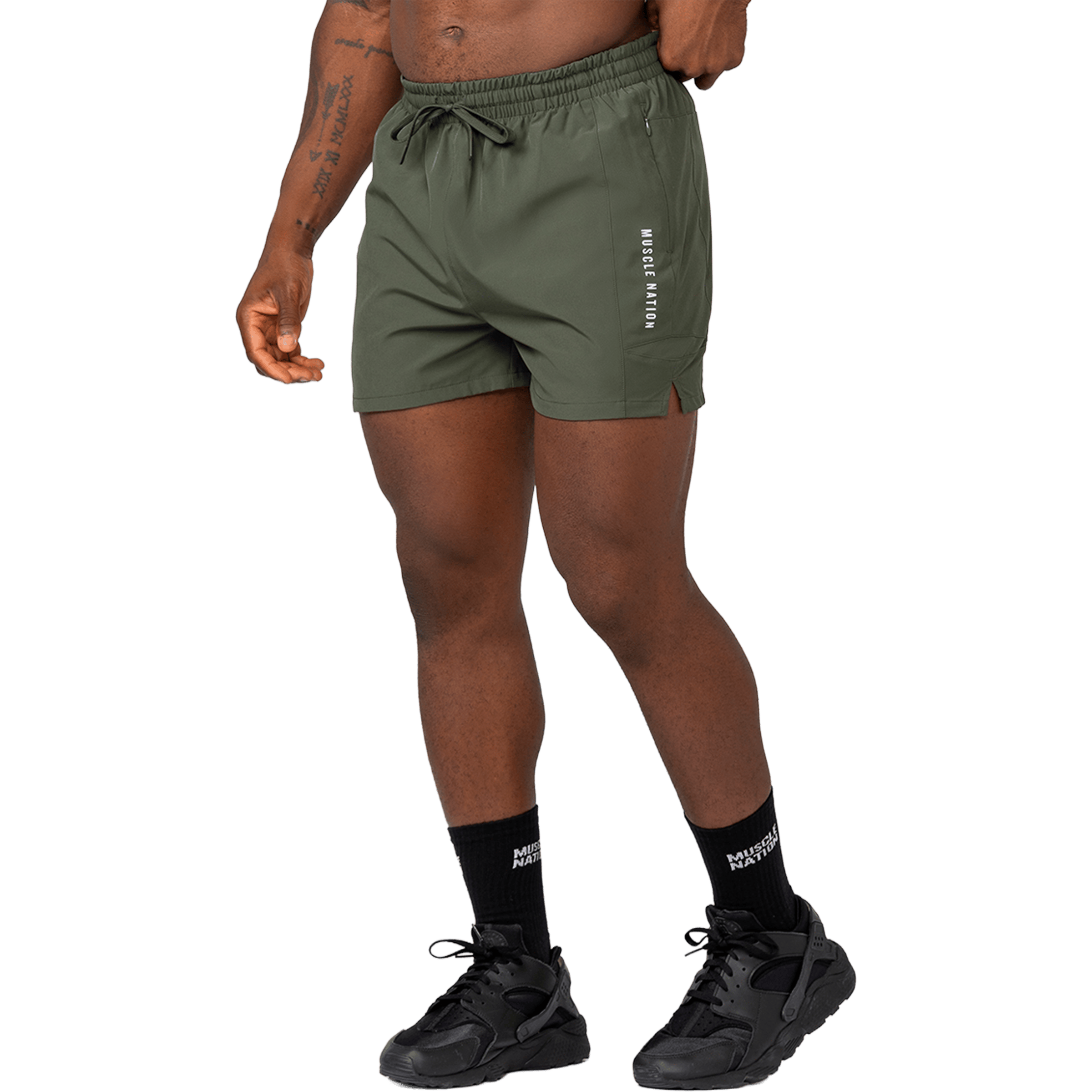 Mens Muscle Nation Streamline Training (3") Shorts