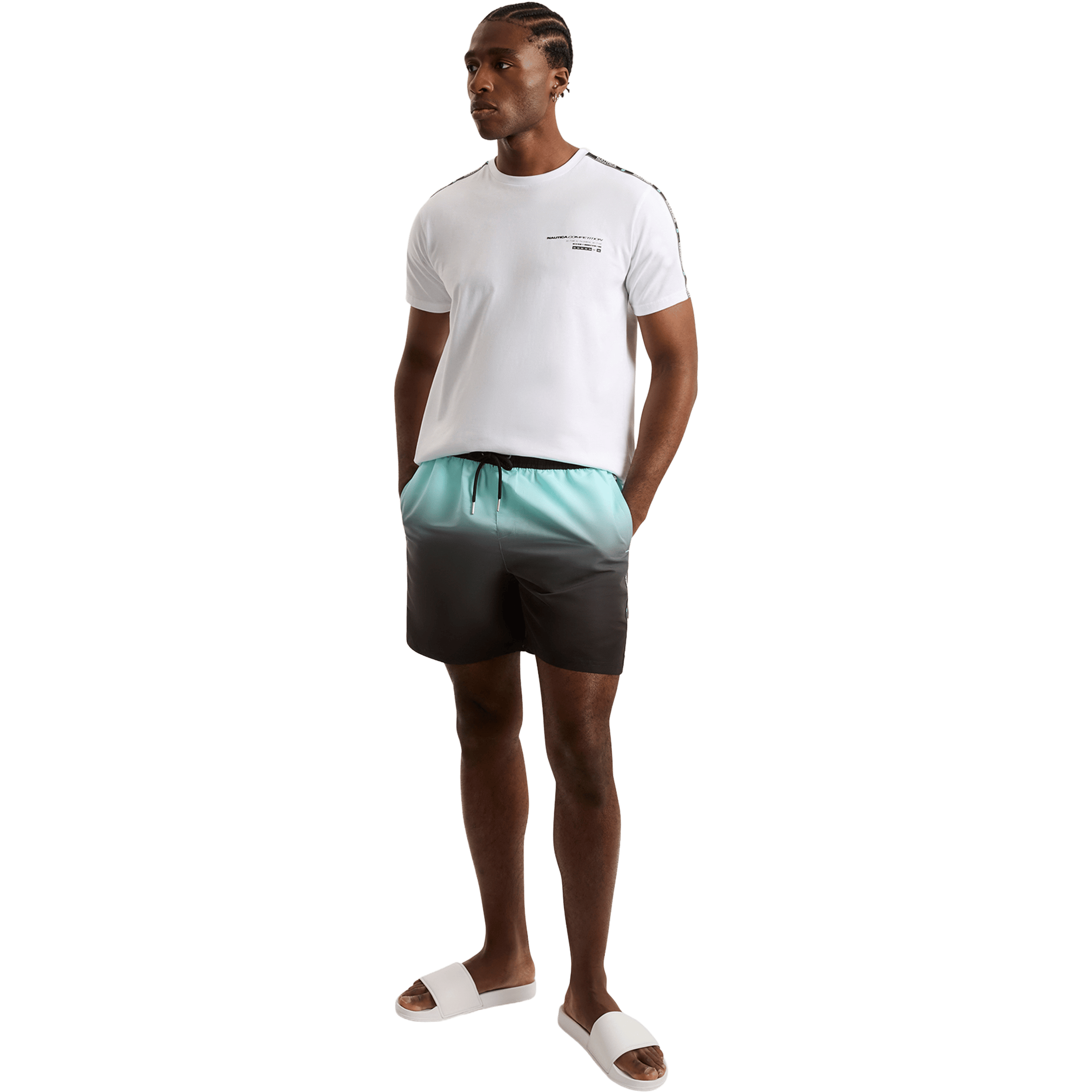 Mens Nautica Woven Tape 6" Shorts