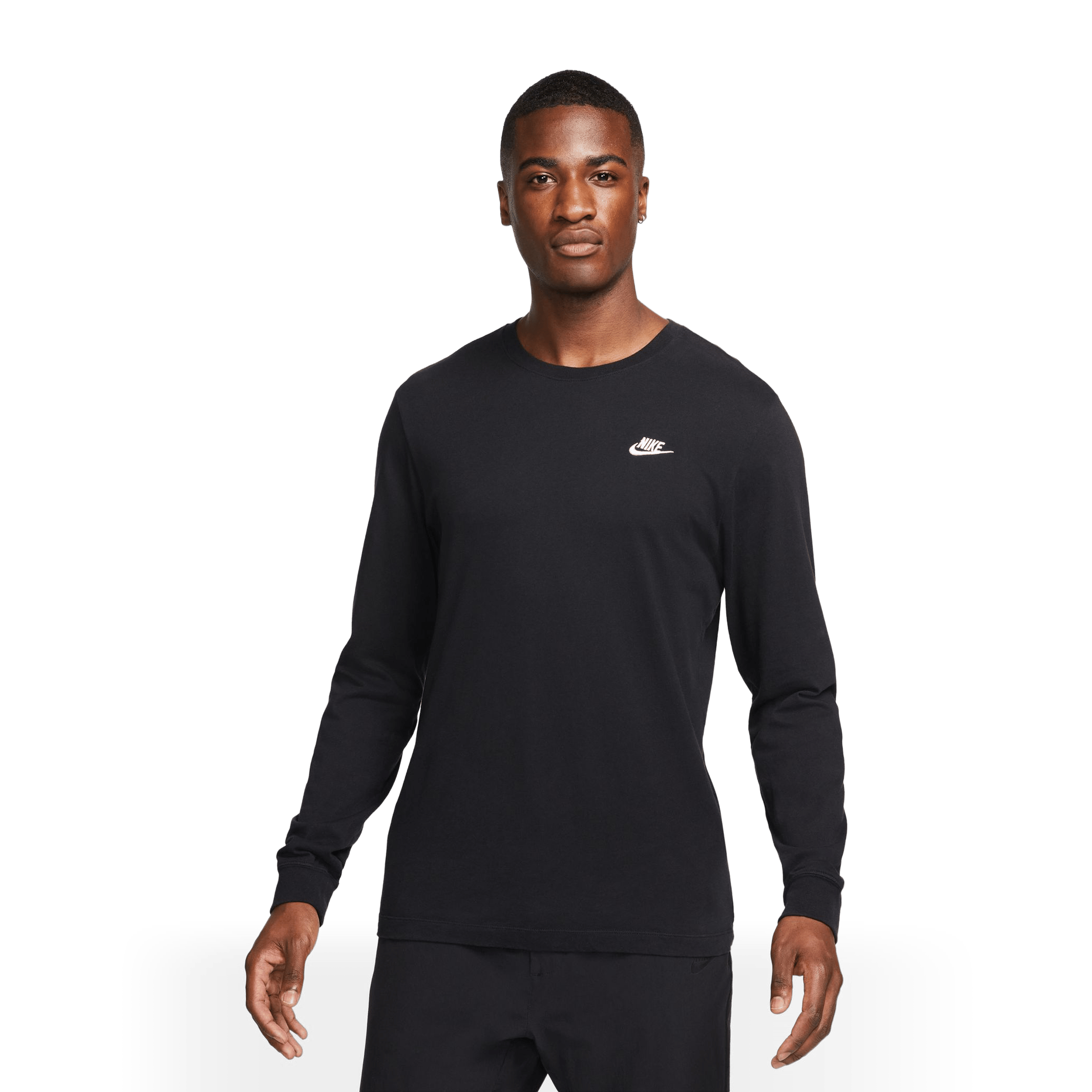 Mens Nike Sportswear Club Long-Sleeve Tee