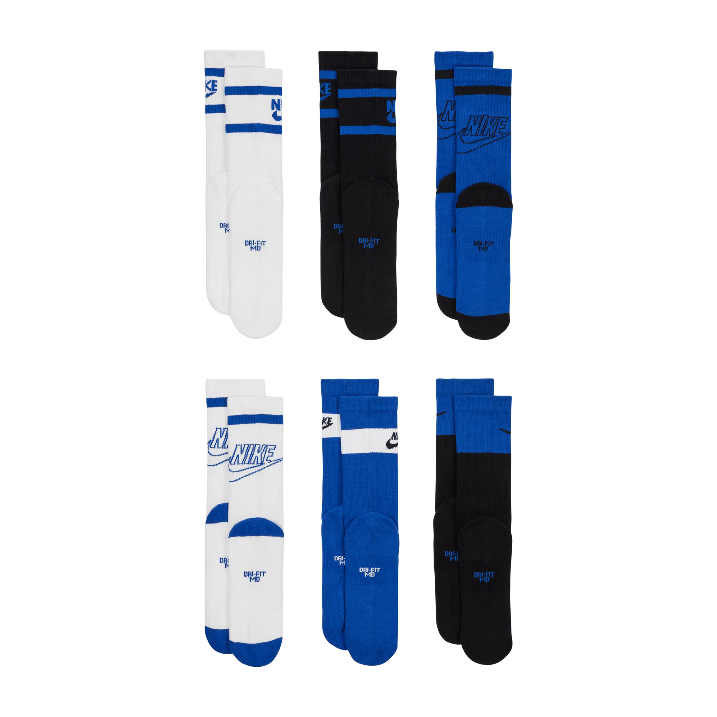Kids Nike Everyday Cushioned (6pk) Crew Socks