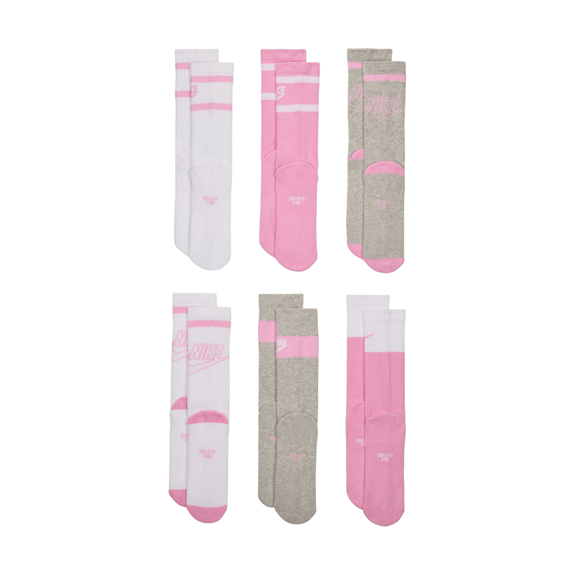 Kids Nike Everyday Cushioned (6pk) Crew Socks