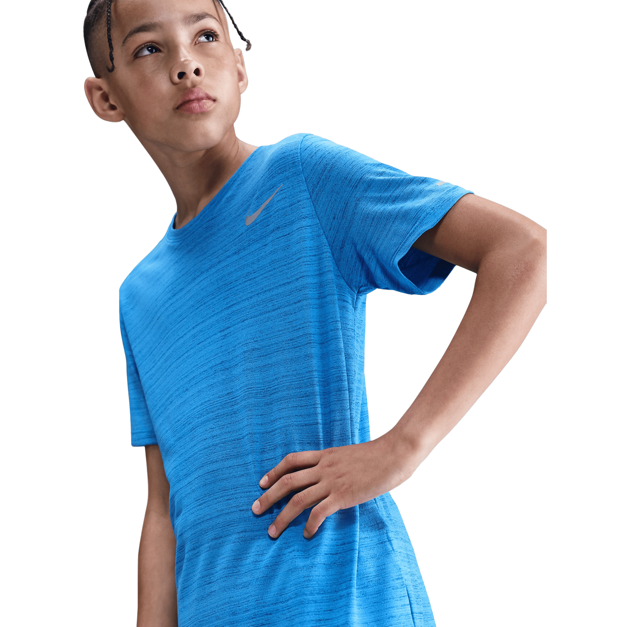 Kids Nike Multi Short Sleeve Miler Tee