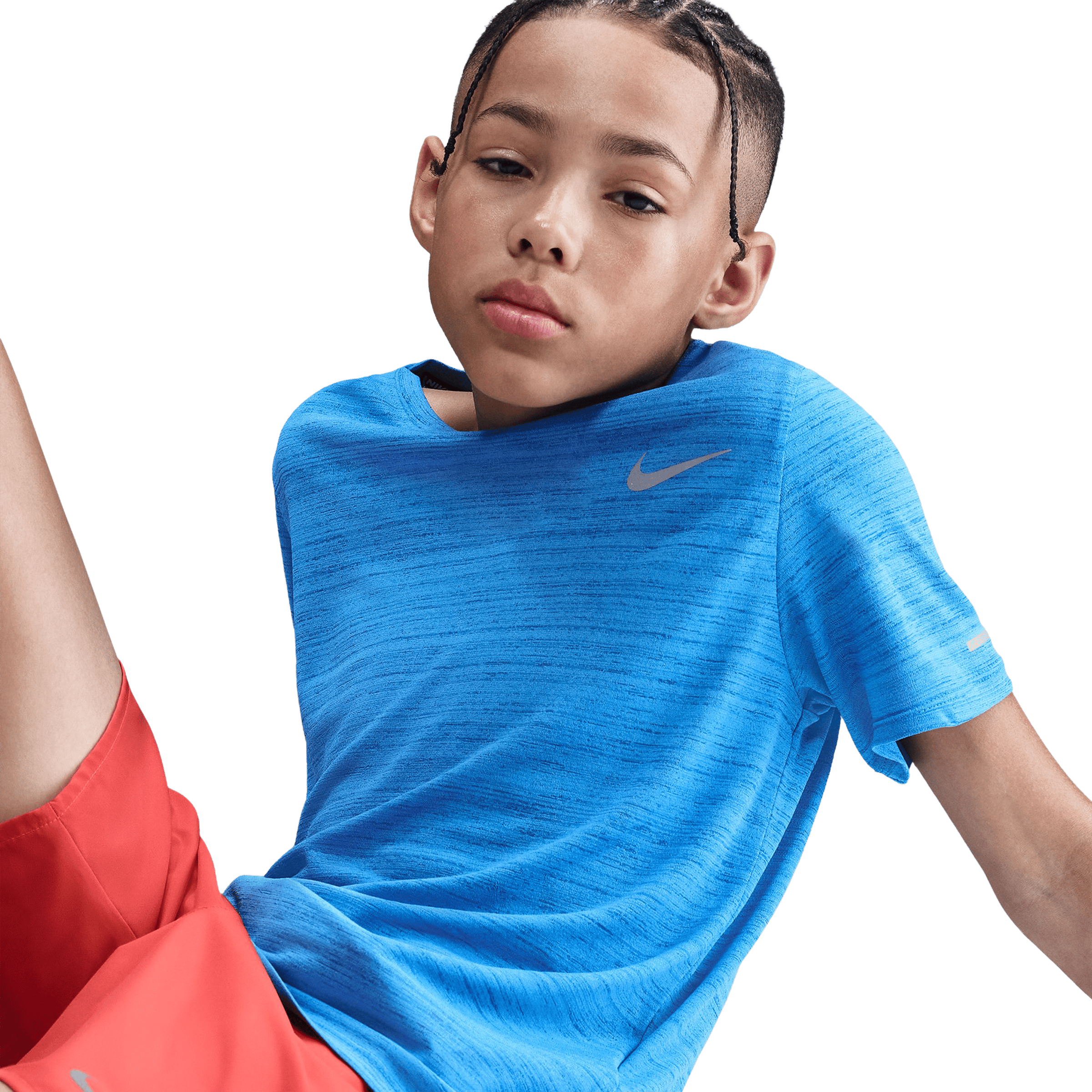 Kids Nike Multi Short Sleeve Miler Tee
