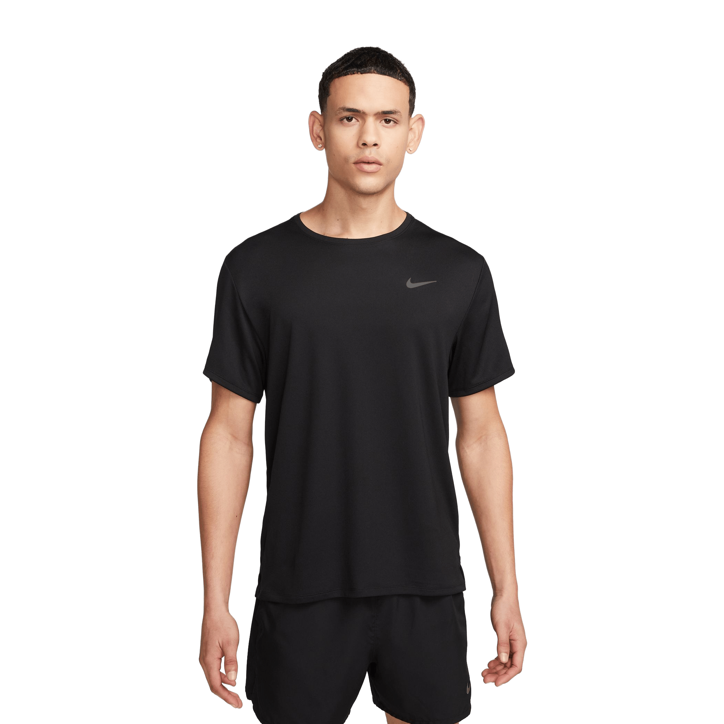 Mens Nike Miler Dri-FIT UV Short-Sleeve Running Top