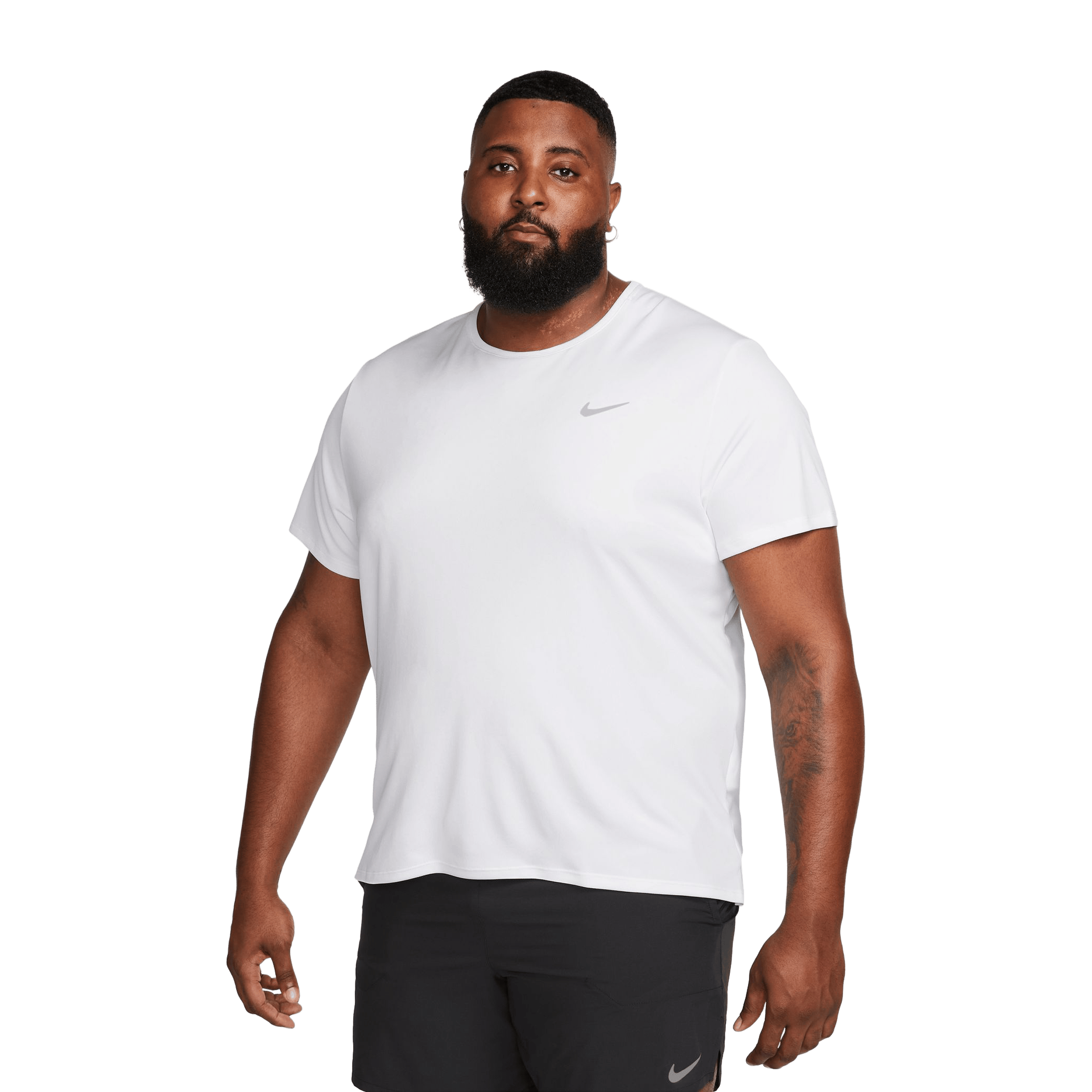 Mens Nike Miler Dri-FIT UV Short-Sleeve Running Top