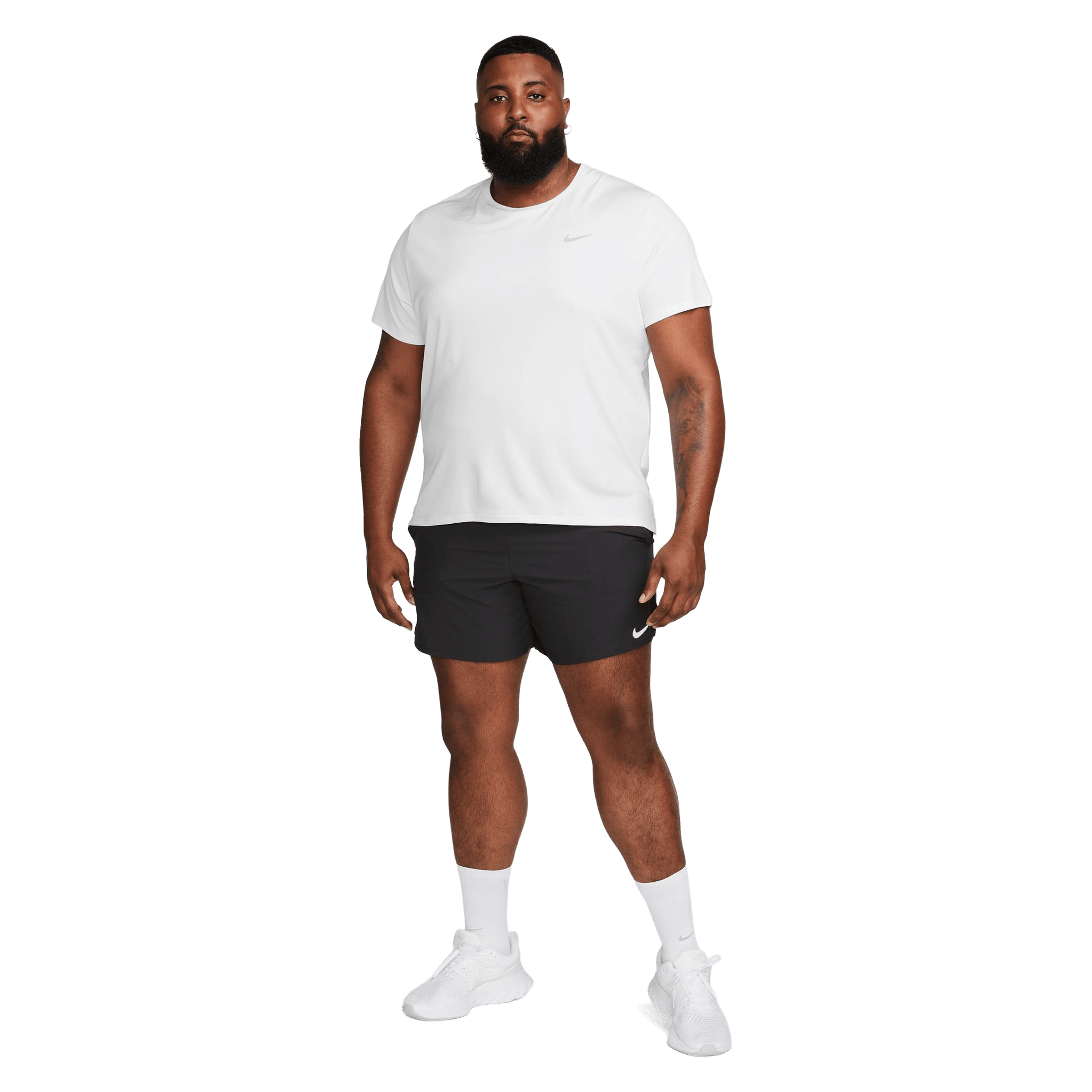 Mens Nike Miler Dri-FIT UV Short-Sleeve Running Top