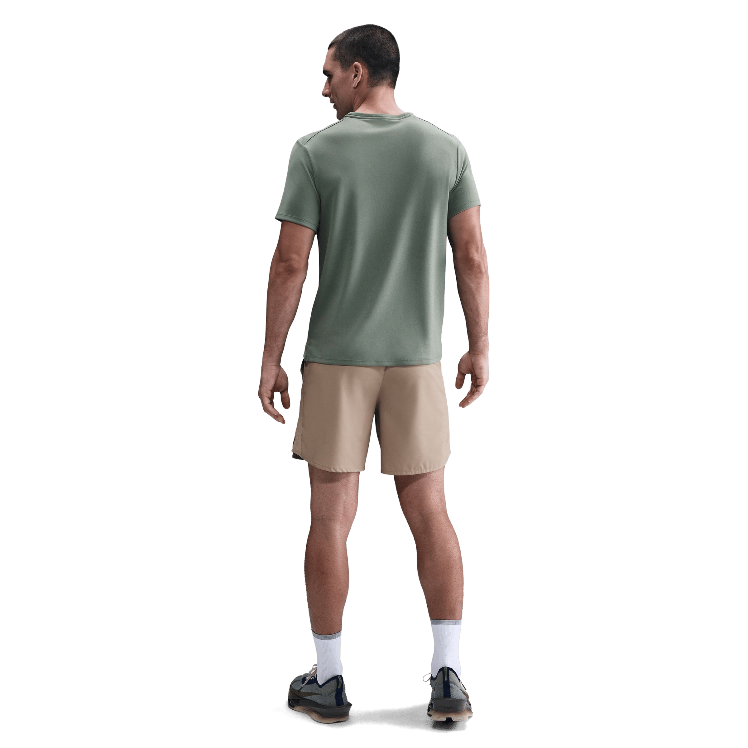 Mens Nike Miler Dri-FIT UV Short-Sleeve Running Top