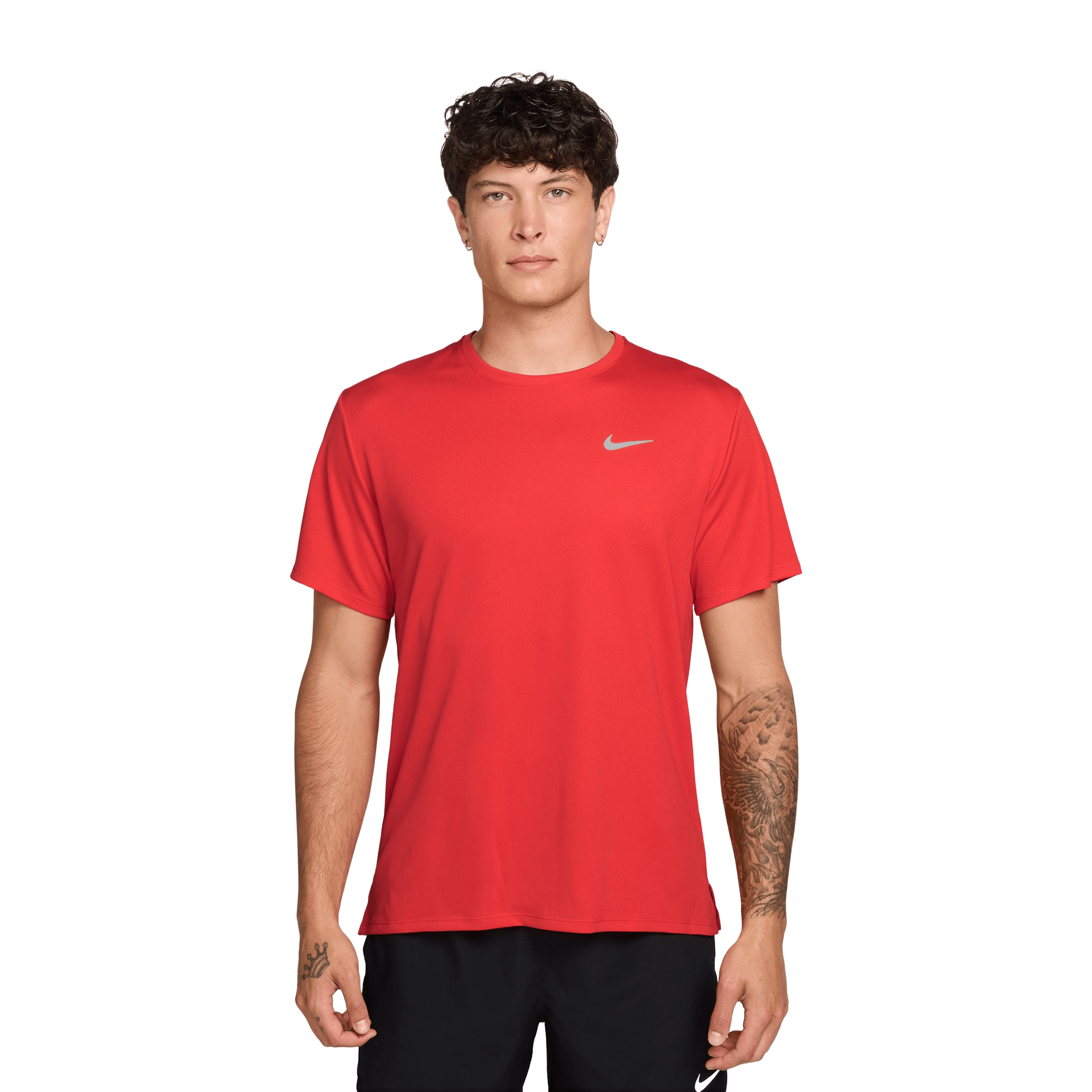 Mens Nike Miler Dri-FIT UV Short-Sleeve Running Top