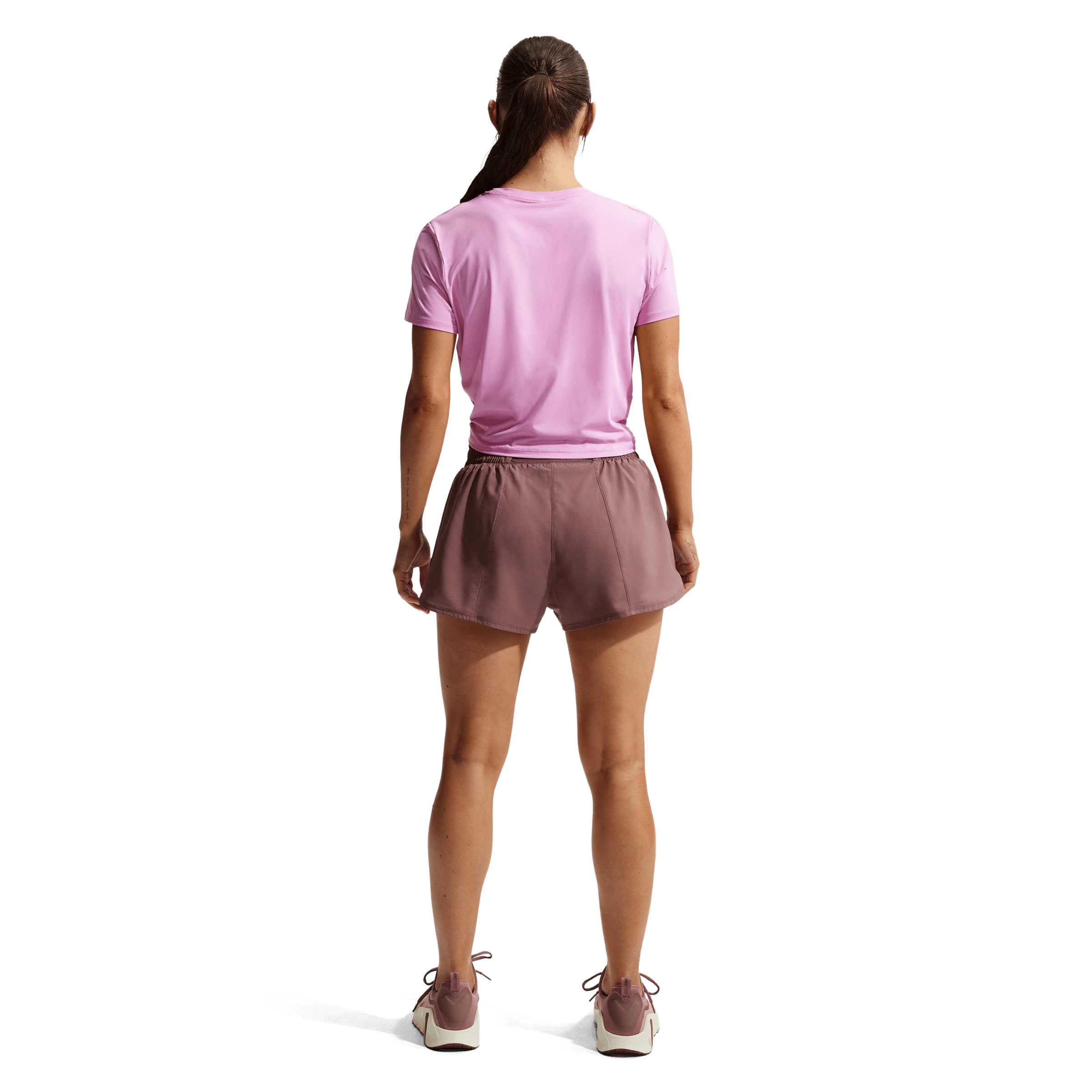 Womens Nike One Dri-FIT Mid-Rise (3") Brief-Lined Shorts