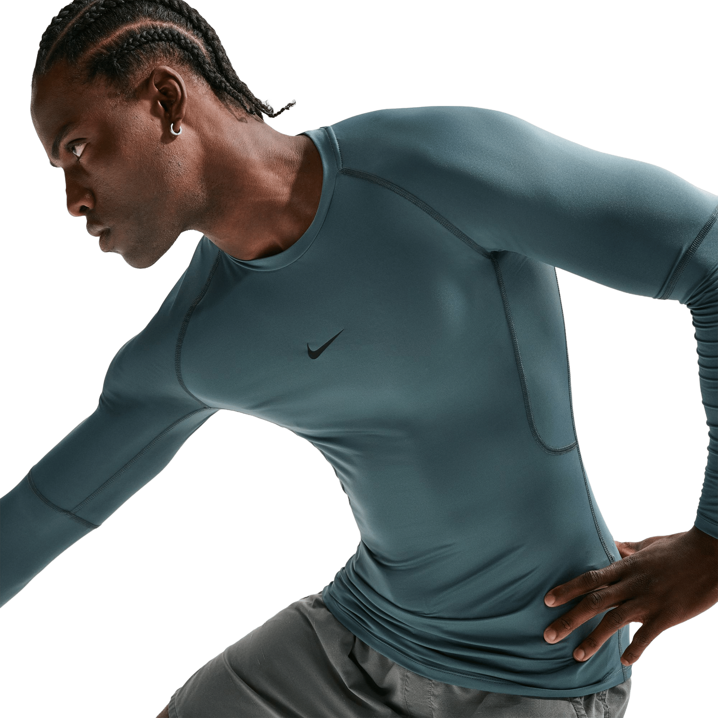 Mens Nike Pro Dri-FIT Tight (Long-Sleeve) Fitness Tee