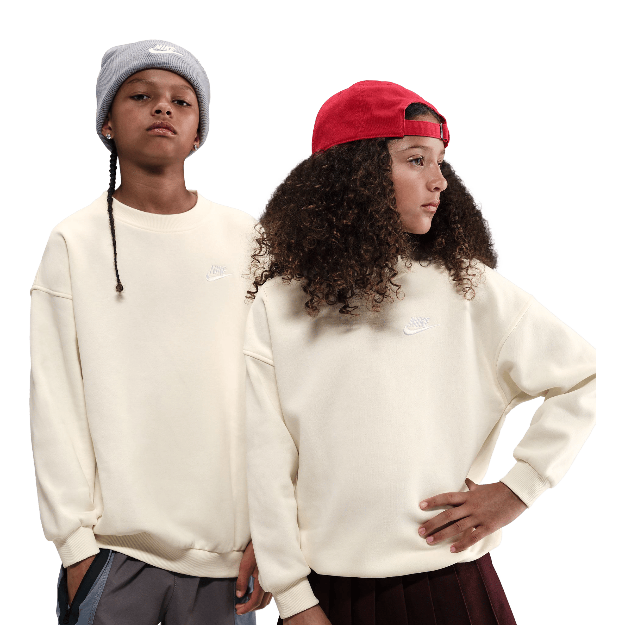 Kids Nike Sportswear Club (Older Kids) Fleece Oversized Sweatshirt