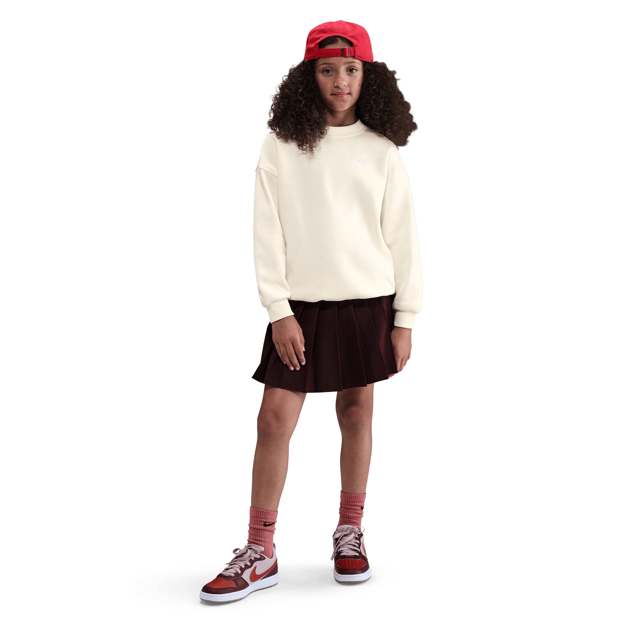 Kids Nike Sportswear Club (Older Kids) Fleece Oversized Sweatshirt