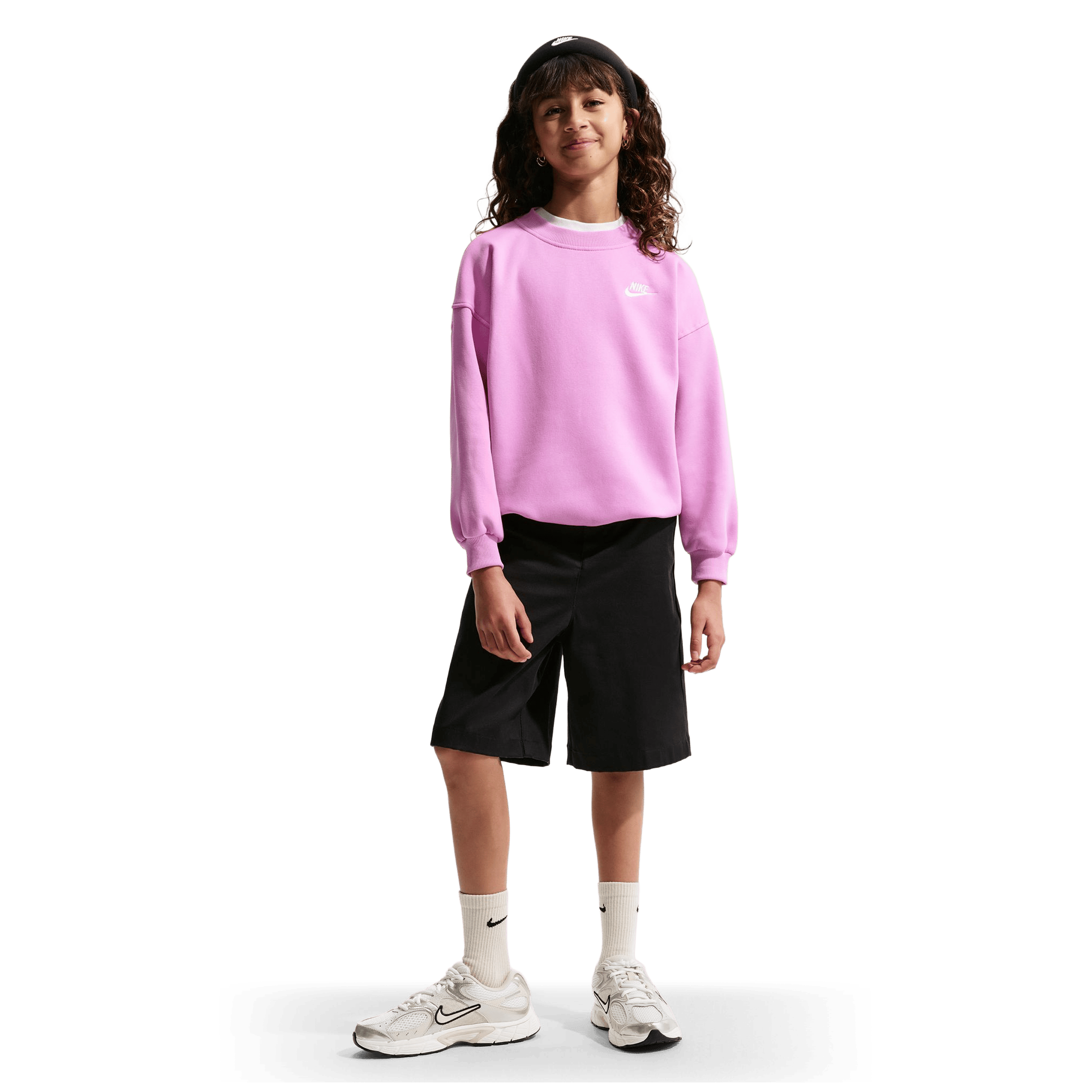 Kids Nike Sportswear Club (Older Kids) Fleece Oversized Sweatshirt