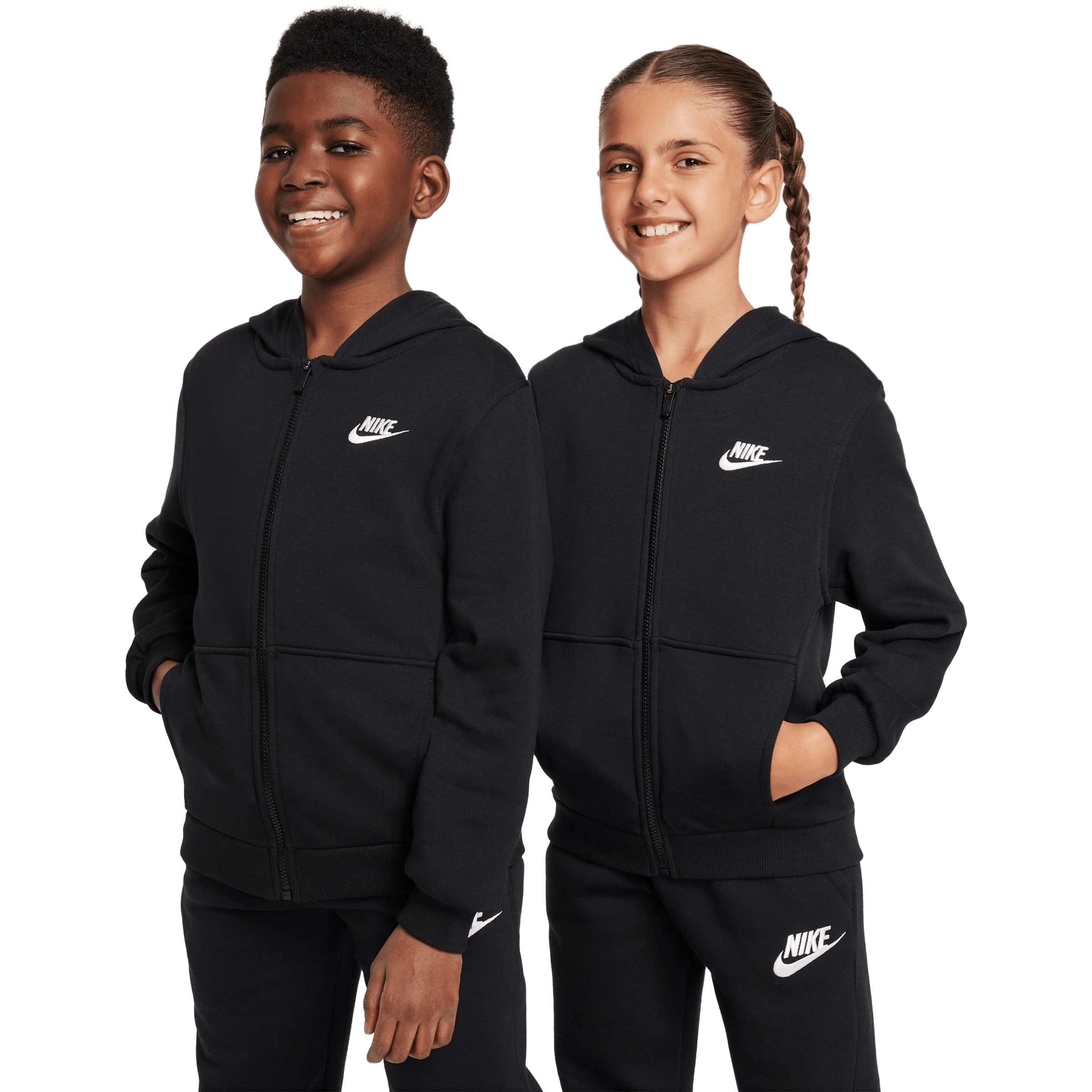Kids Nike Club Fleece French Terry Full-Zip Hoodie