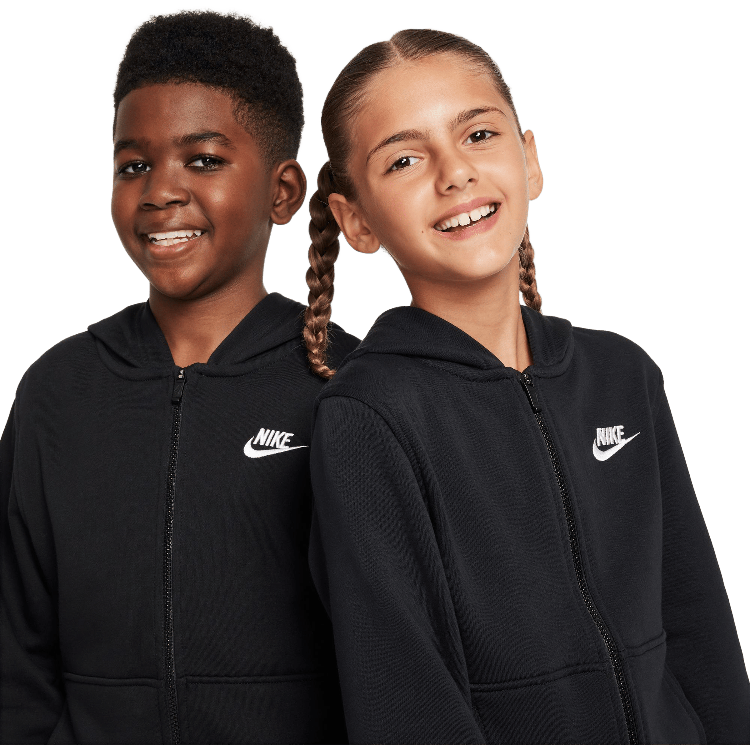 Kids Nike Club Fleece French Terry Full-Zip Hoodie