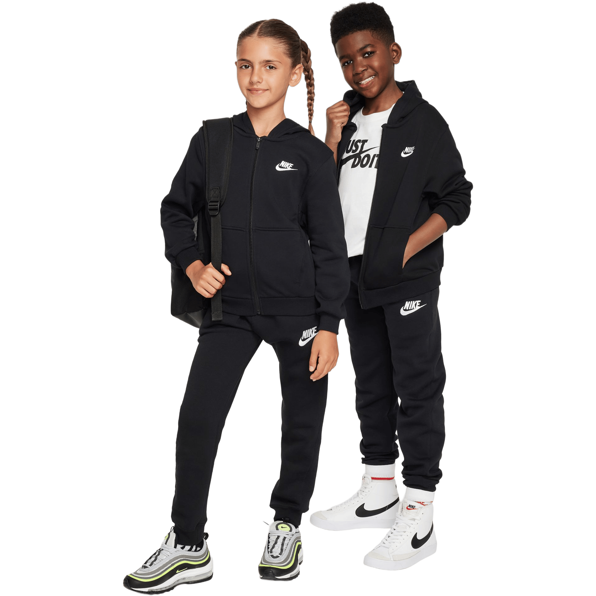 Kids Nike Club Fleece French Terry Full-Zip Hoodie