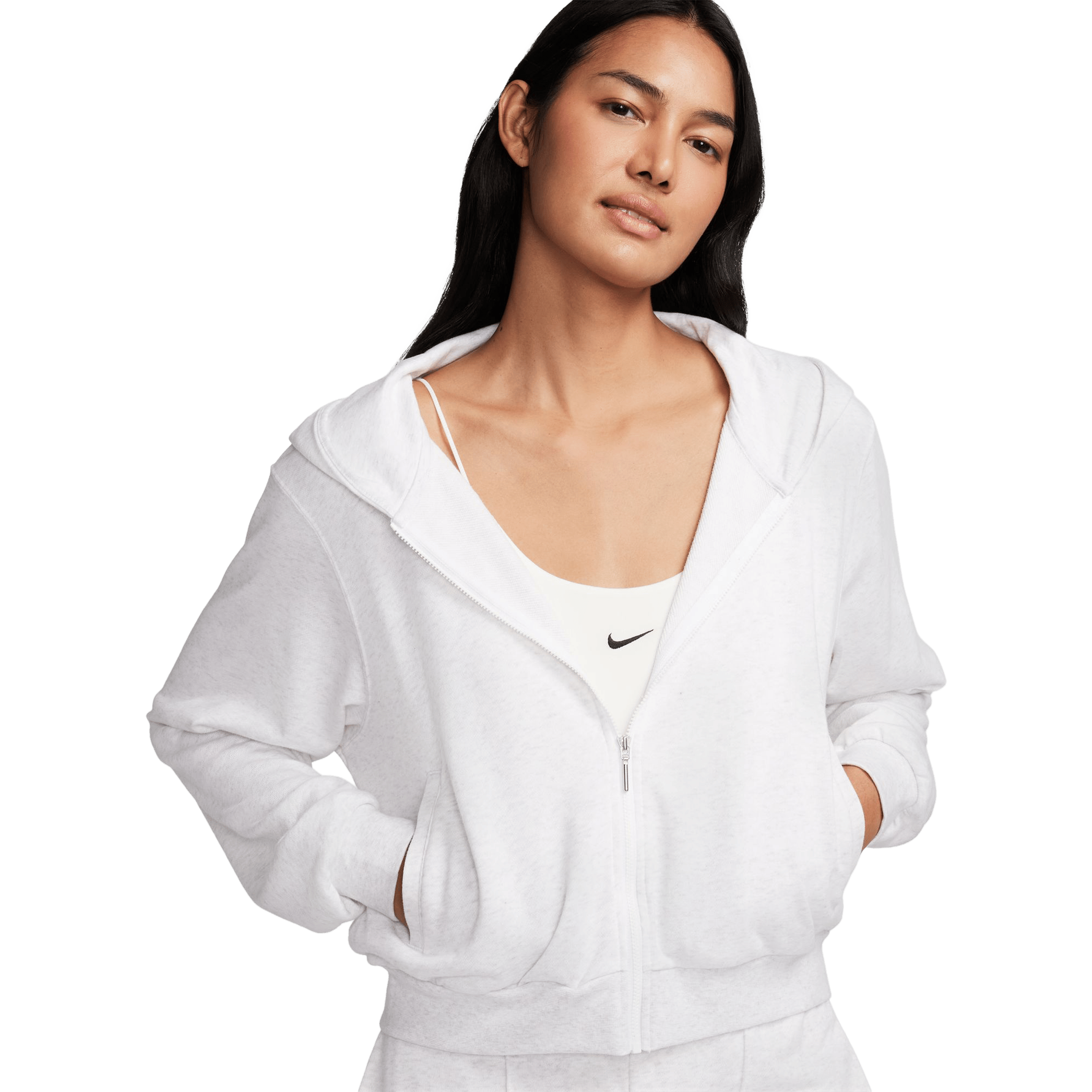 Womens Nike Loose Full-Zip French Terry Hoodie