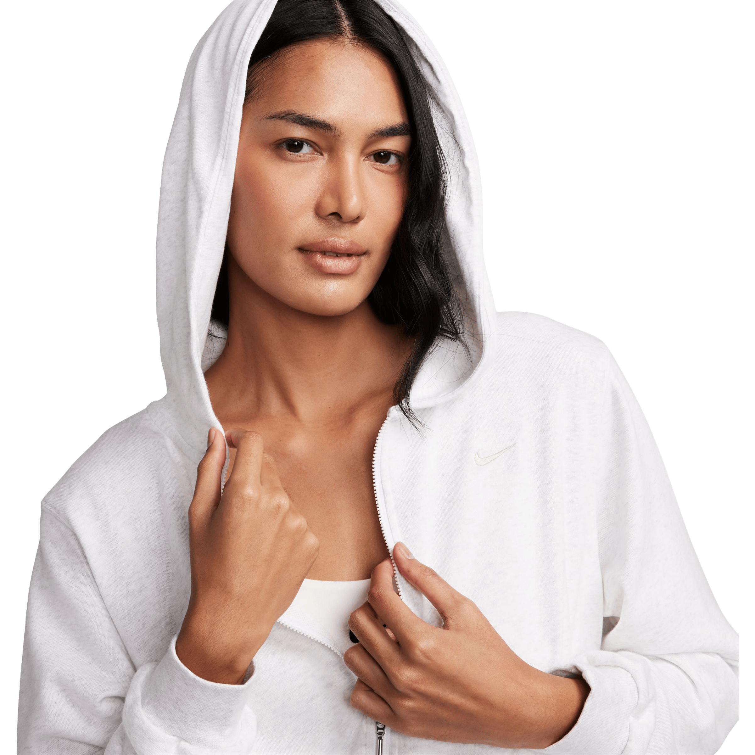 Womens Nike Loose Full-Zip French Terry Hoodie