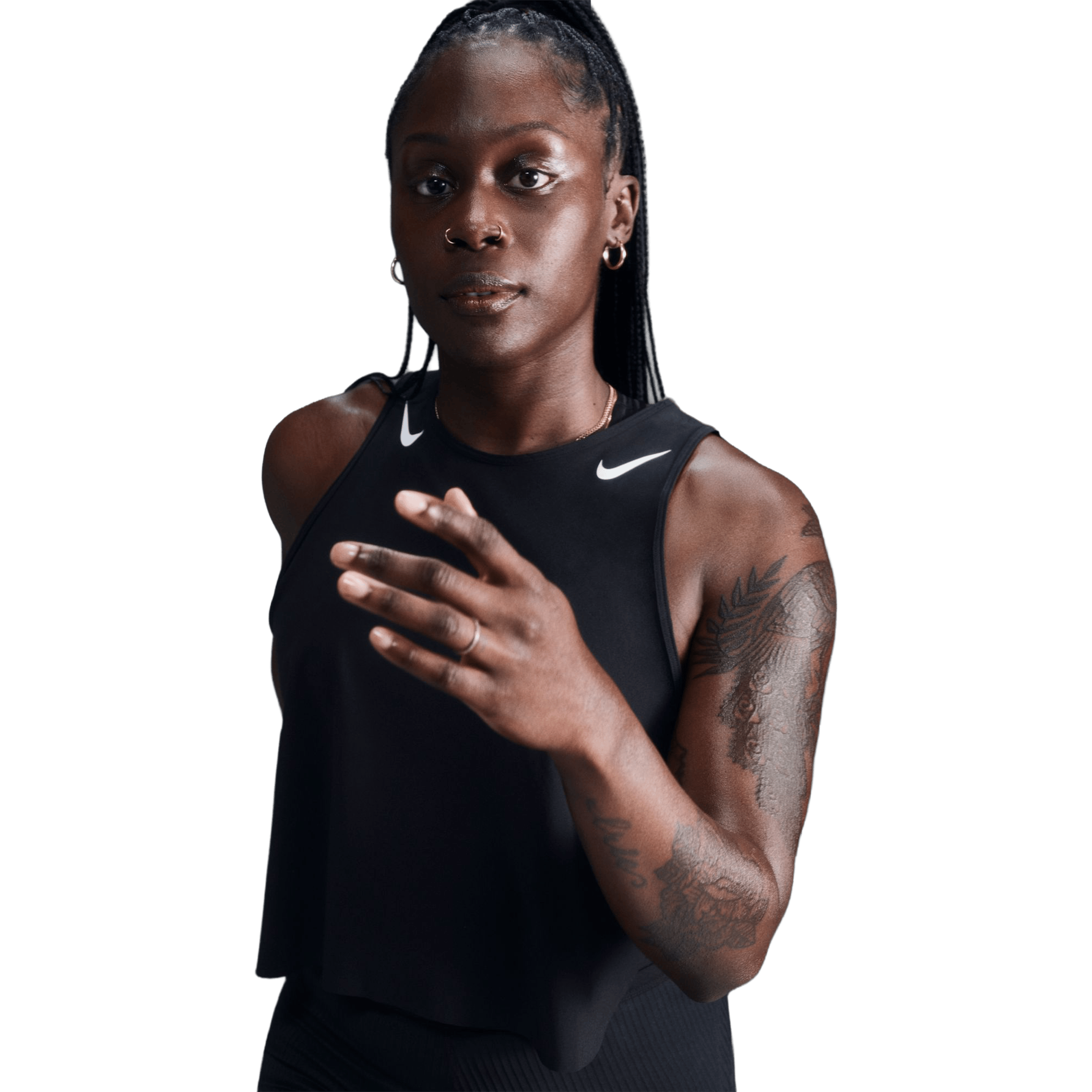 Womens Nike AeroSwift Dri-FIT ADV Cropped Running Tank Top
