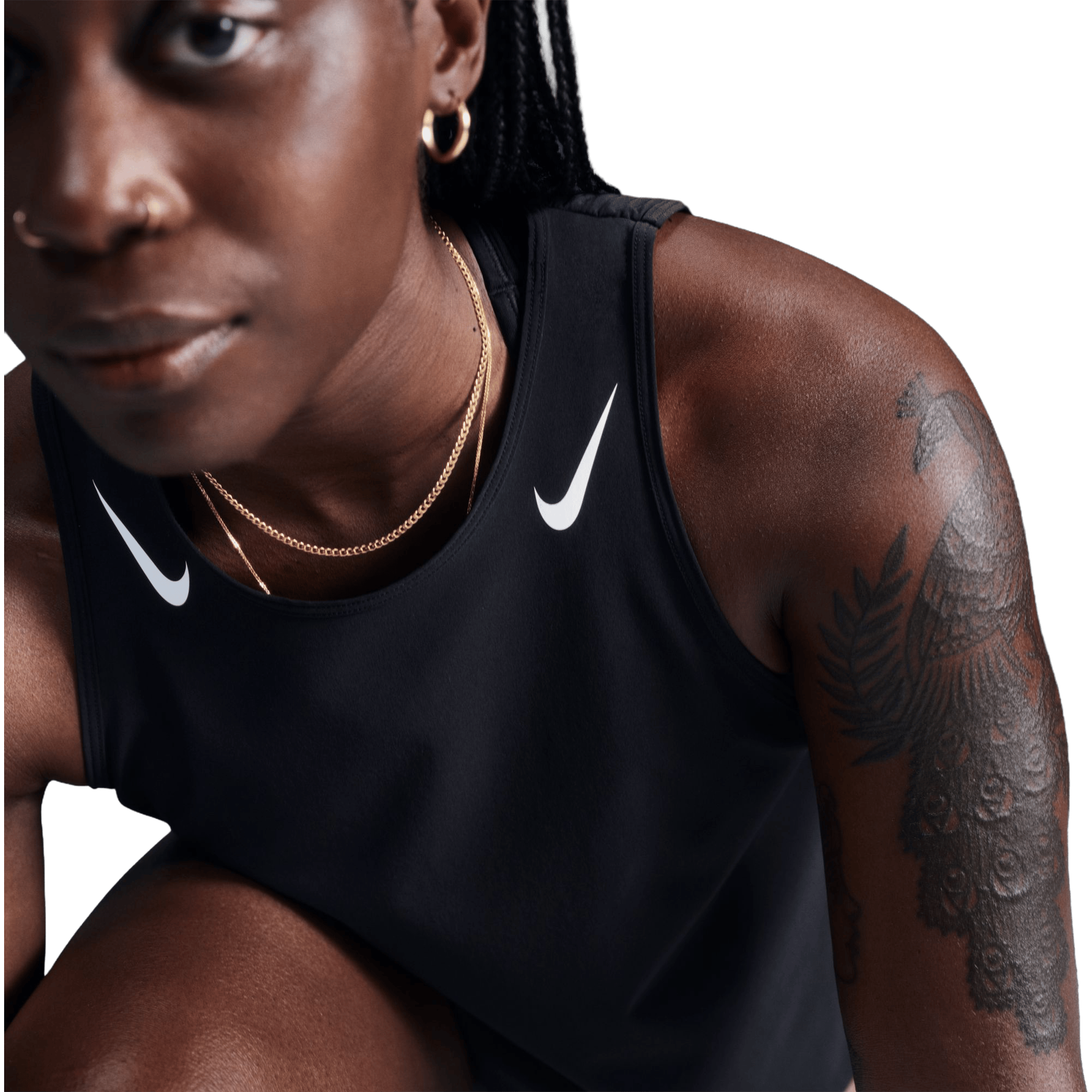 Womens Nike AeroSwift ADV Cropped Running Tank Top