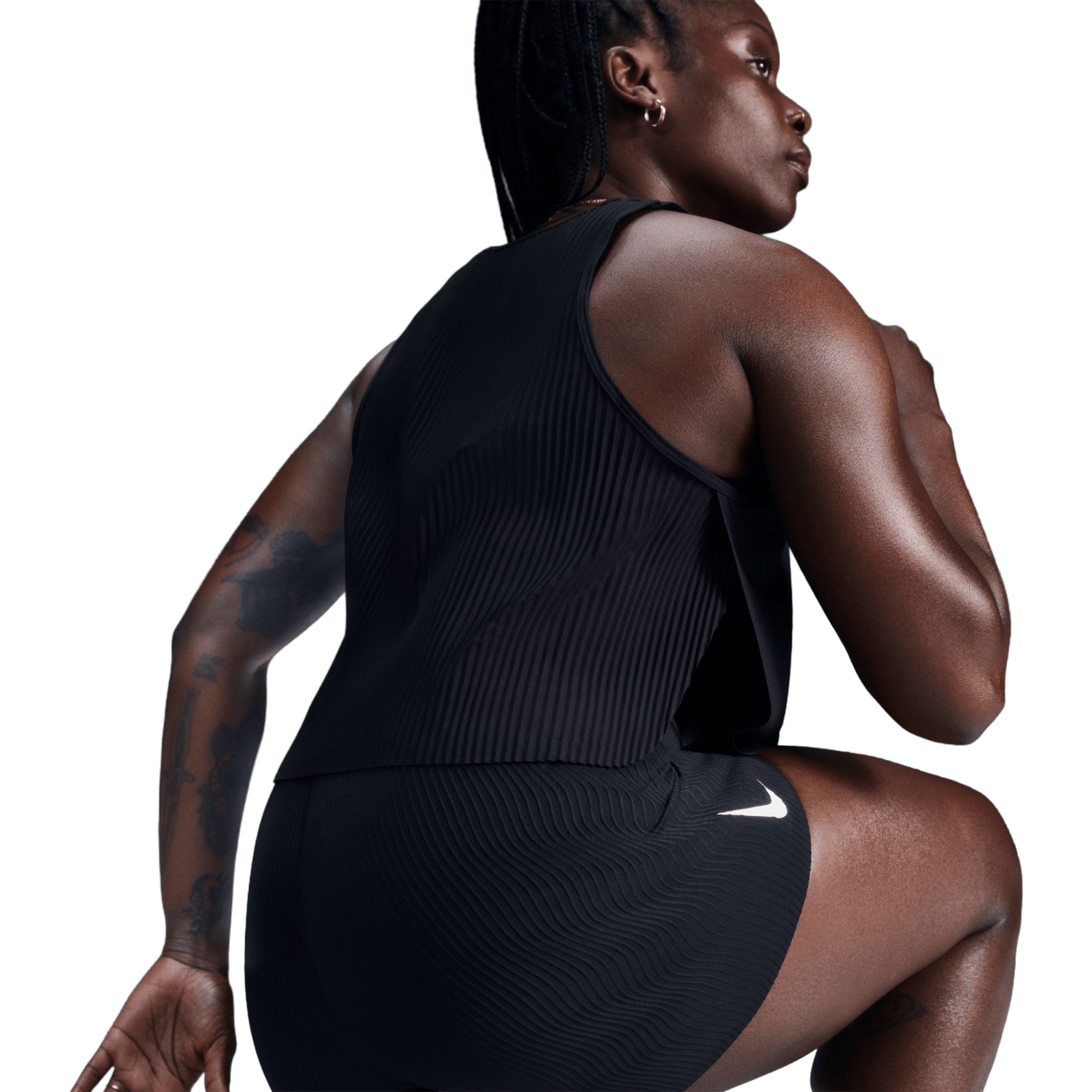 Womens Nike AeroSwift ADV Cropped Running Tank Top