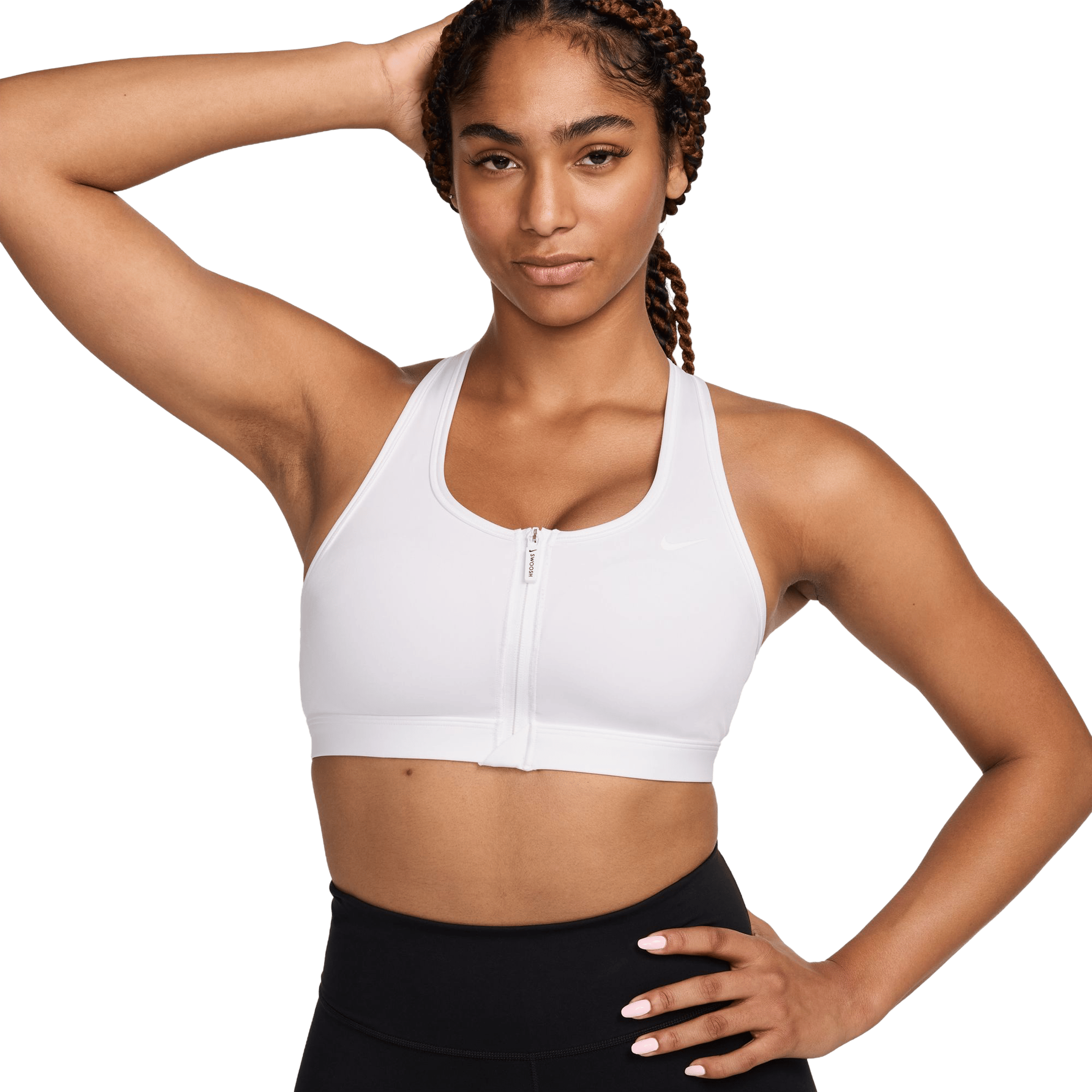 Nike Swoosh Front Zip Medium-Support Padded Sports Bra