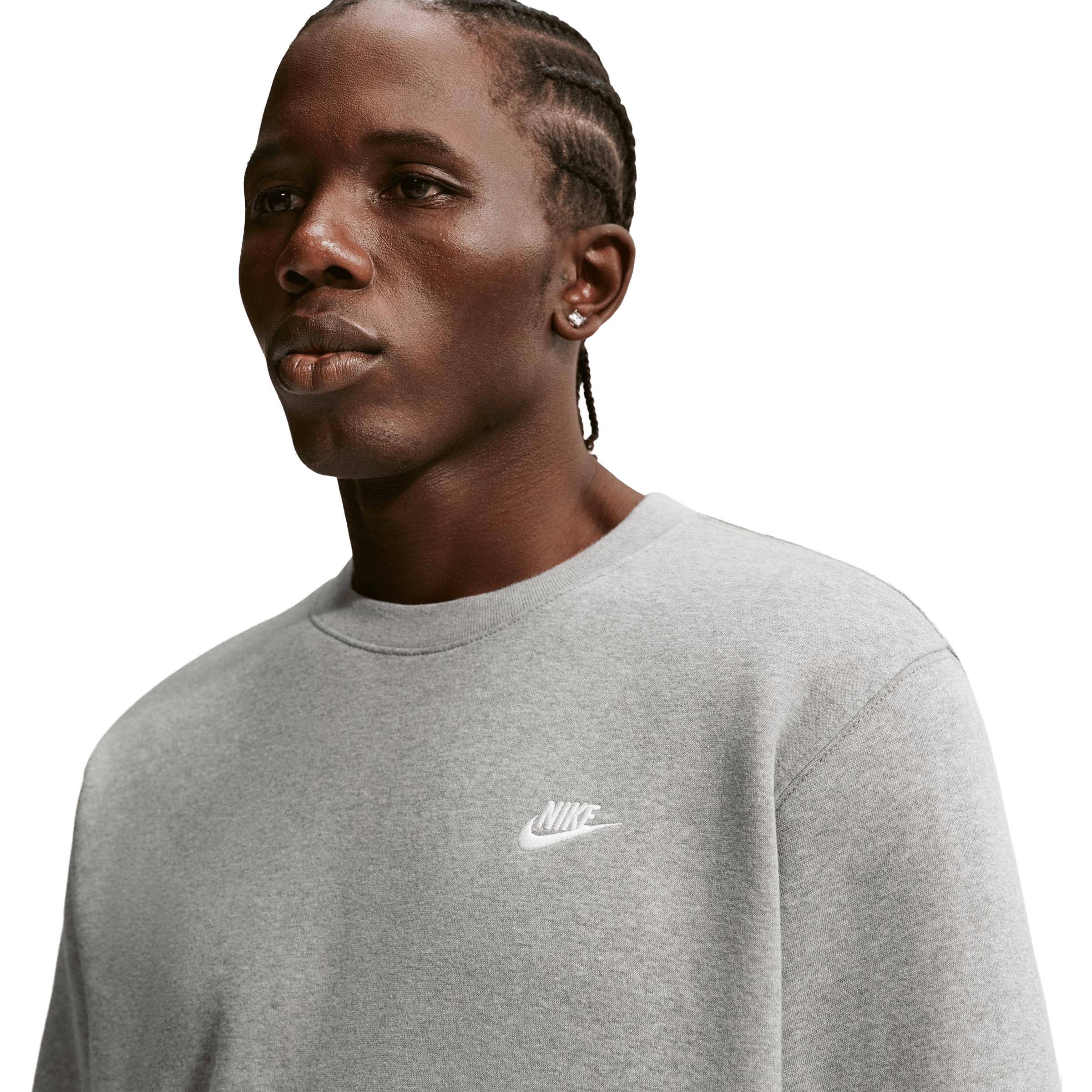 Mens Nike Fleece Crew Top