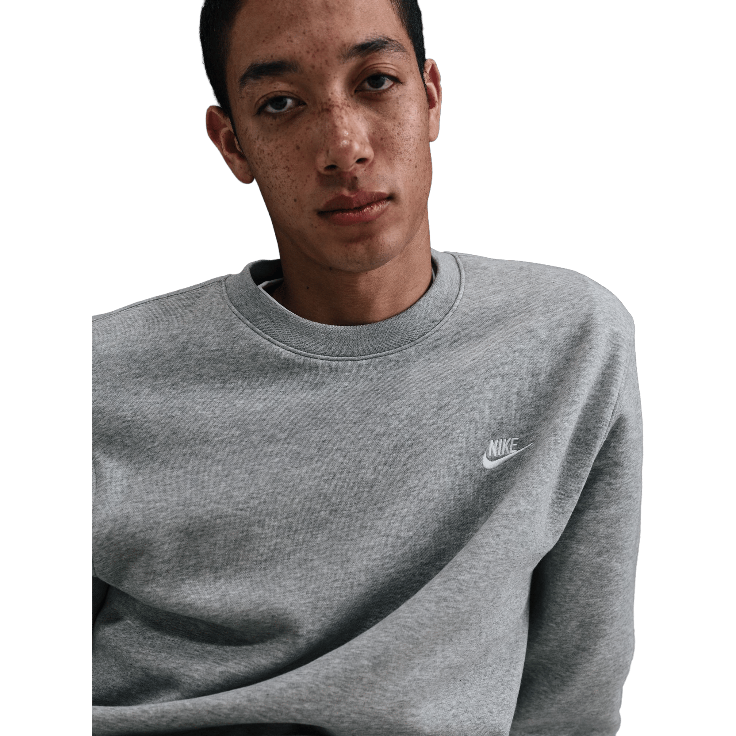 Mens Nike Fleece Crew Top