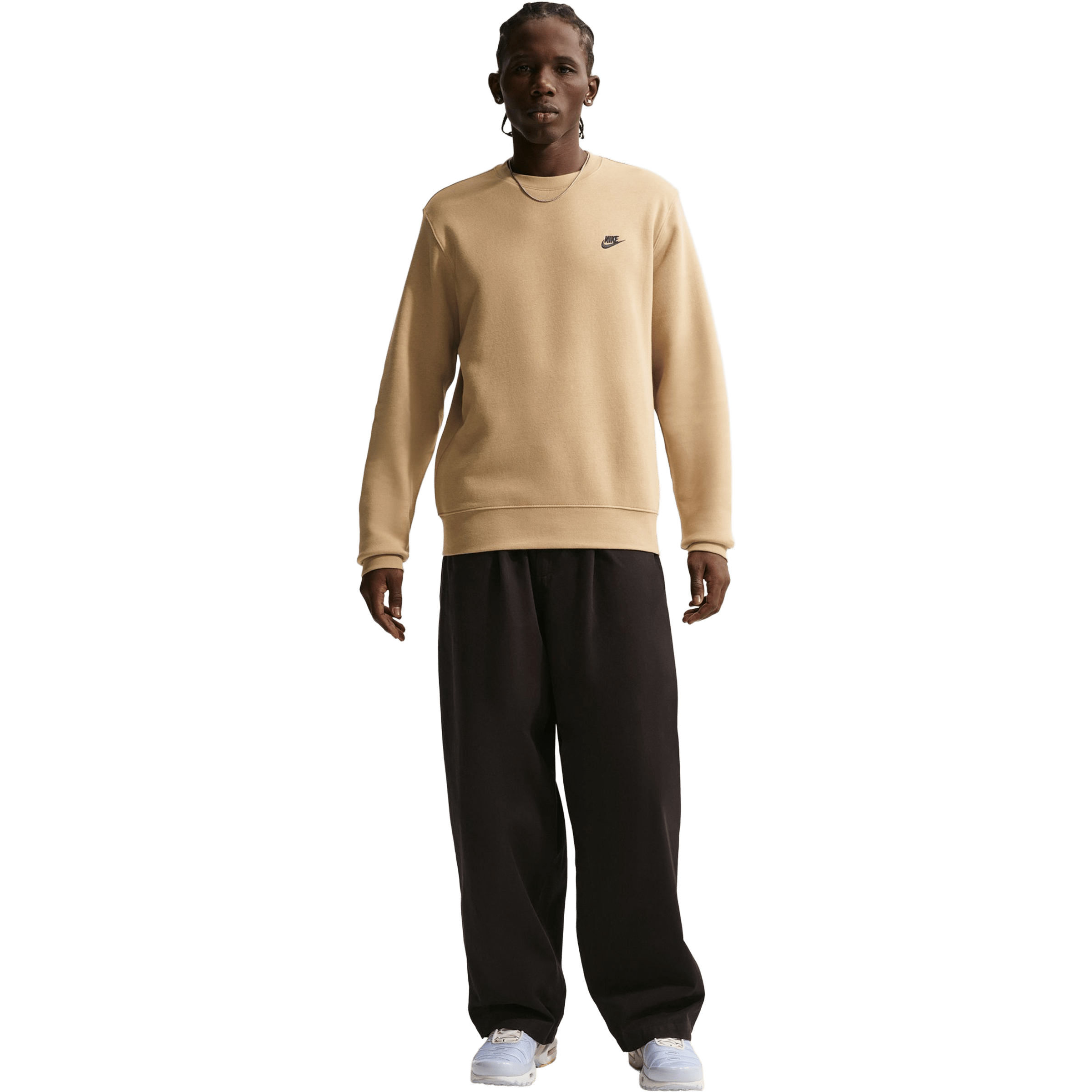 Mens Nike Fleece Crew Top
