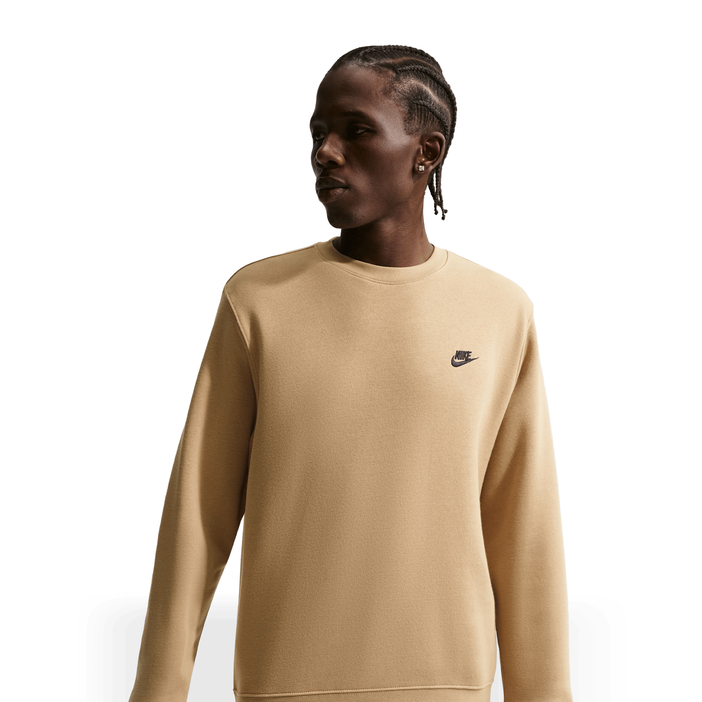 Mens Nike Fleece Crew Top