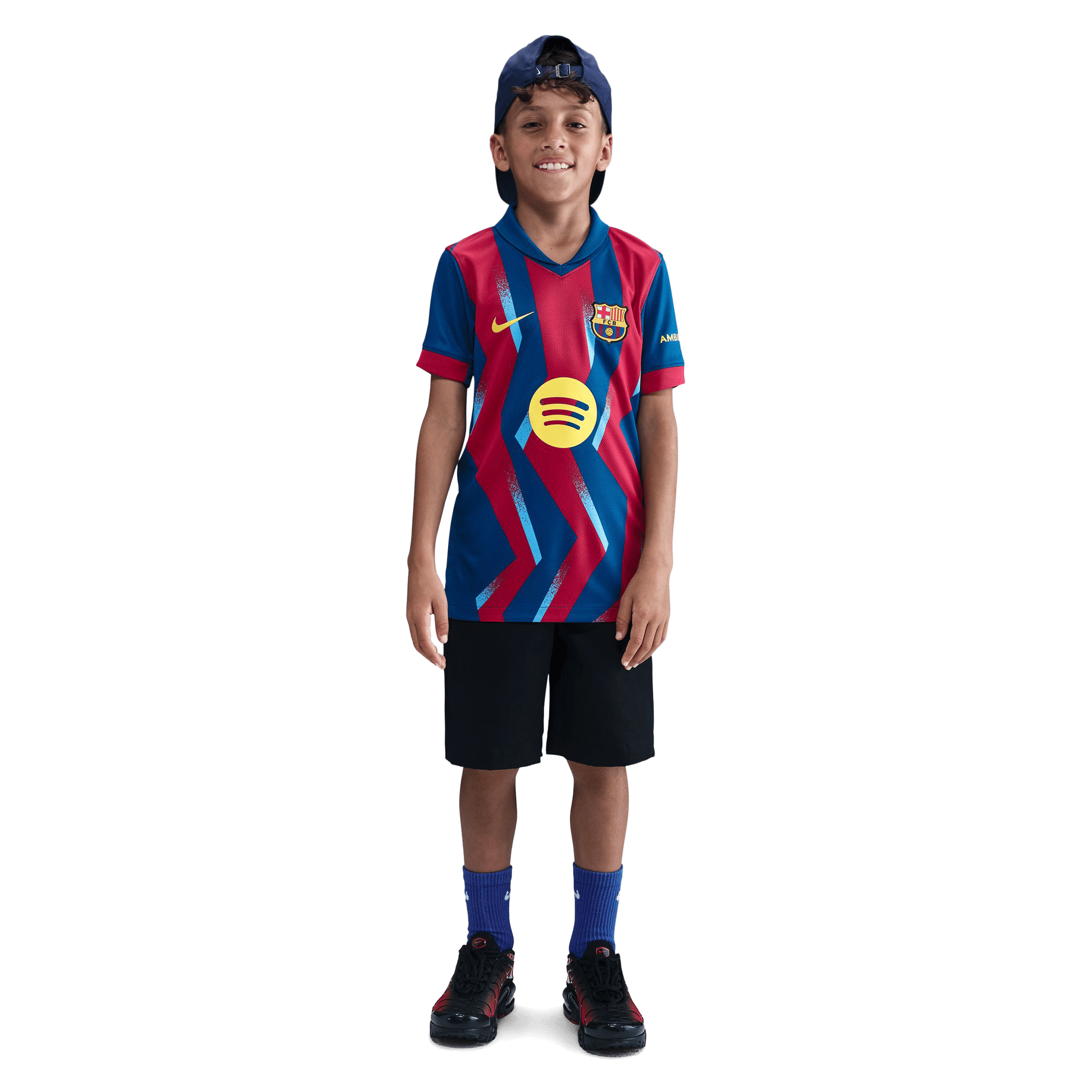 Kids Nike FC Barcelona 25/26 (Older Kids) Stadium Fourth Replica Football Jersey