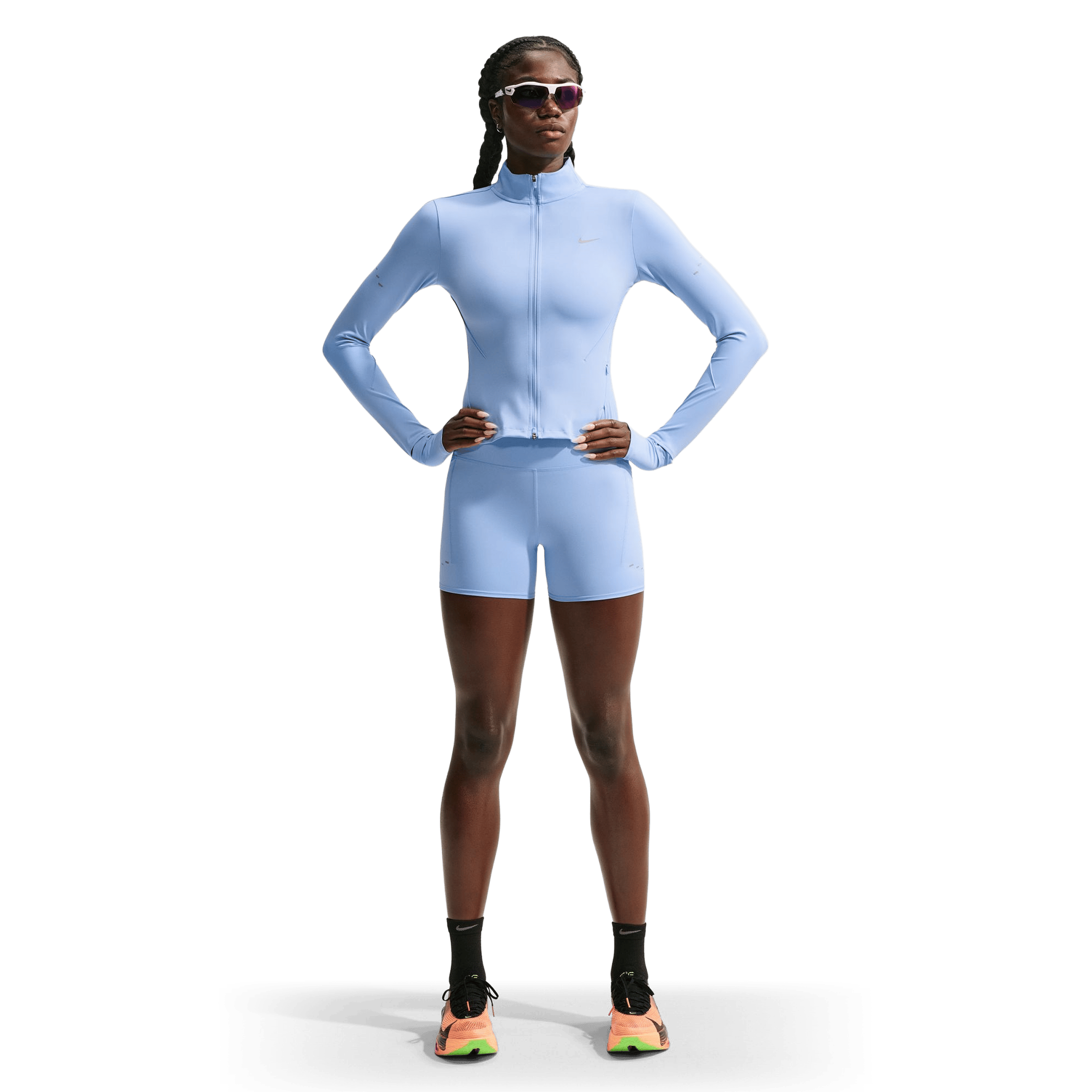 Womens Nike Swift High-Waisted (4") Tight Running Shorts