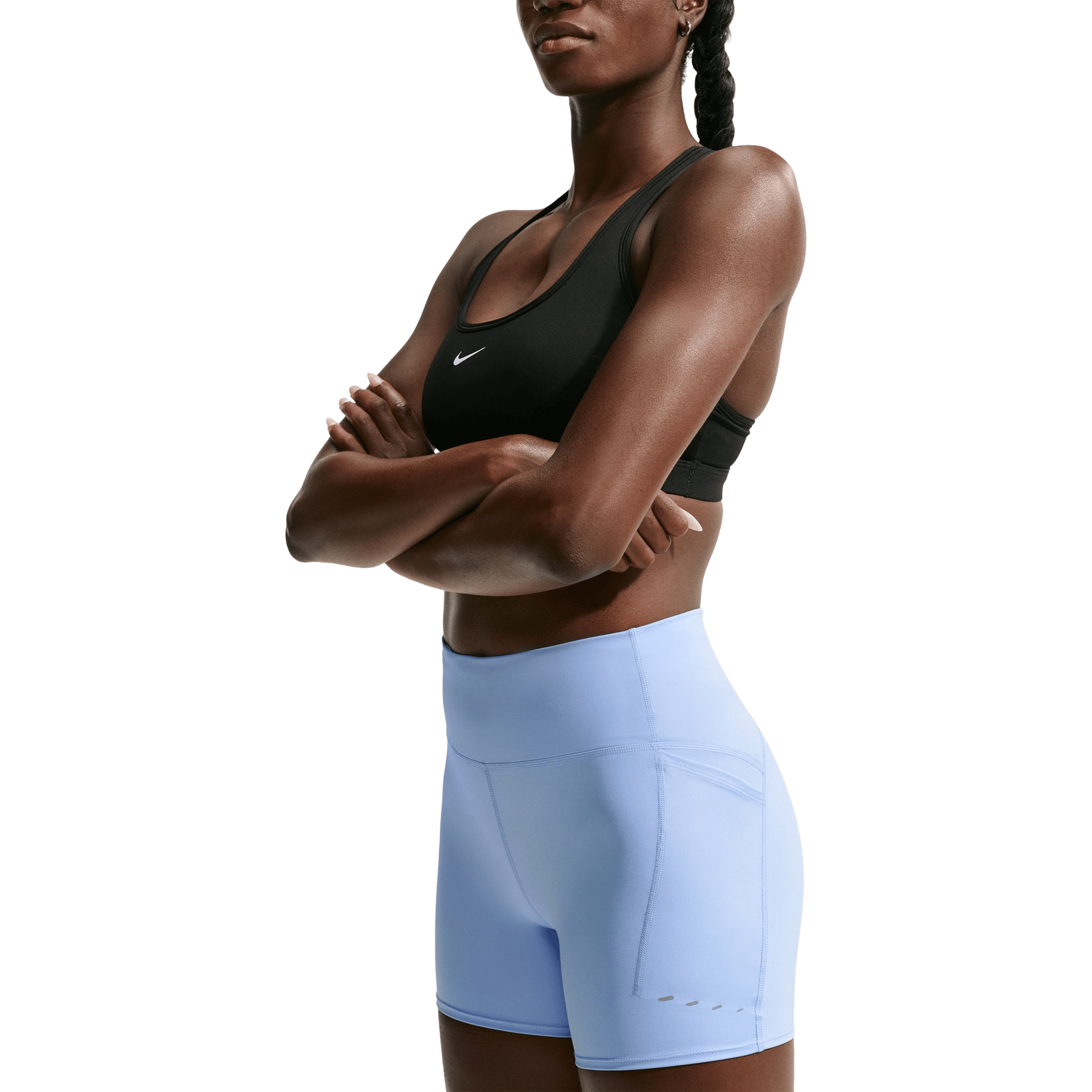 Womens Nike Swift High-Waisted (4") Tight Running Shorts
