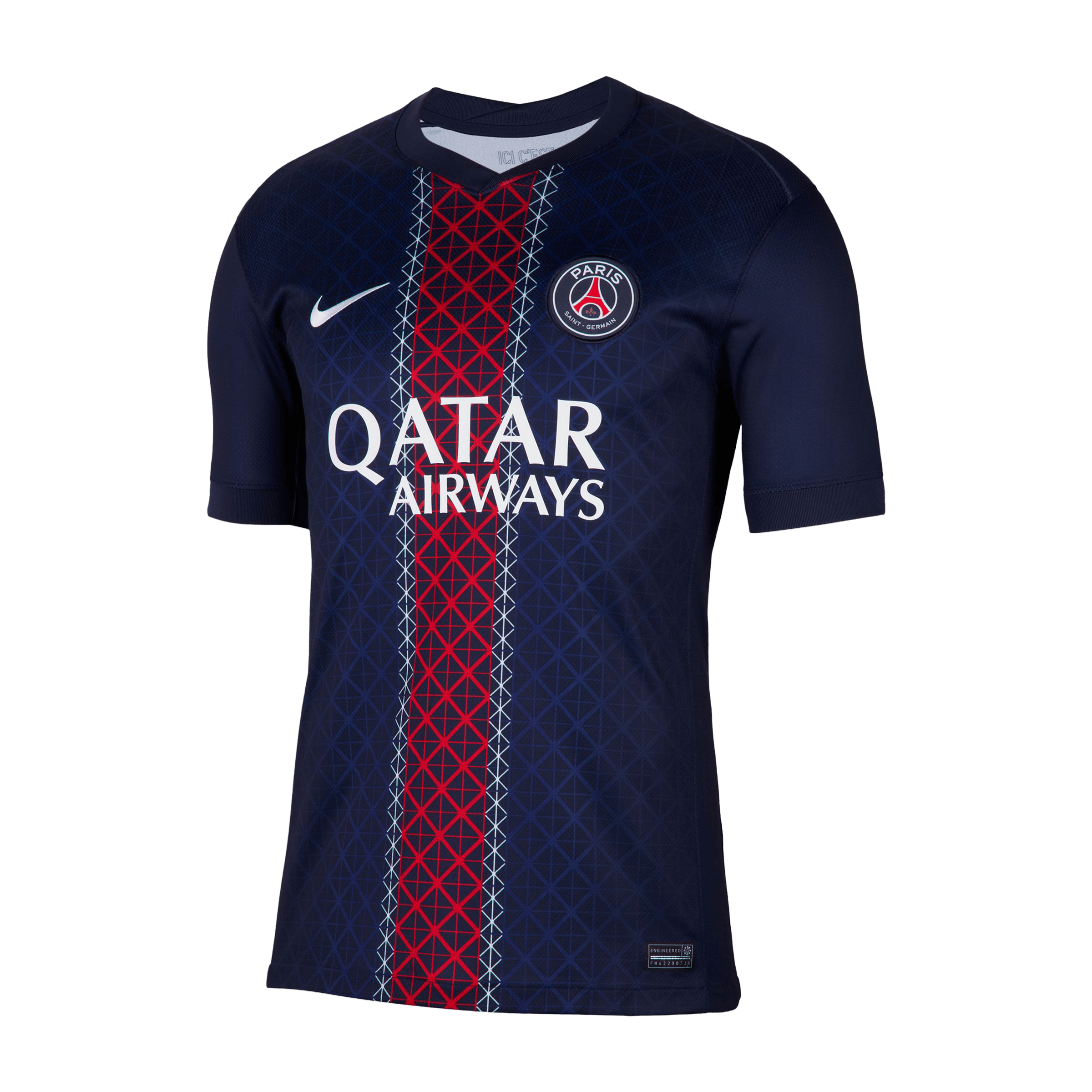 Mens Nike Paris Saint-Germain 25/26 Stadium Home Replica Football Jersey