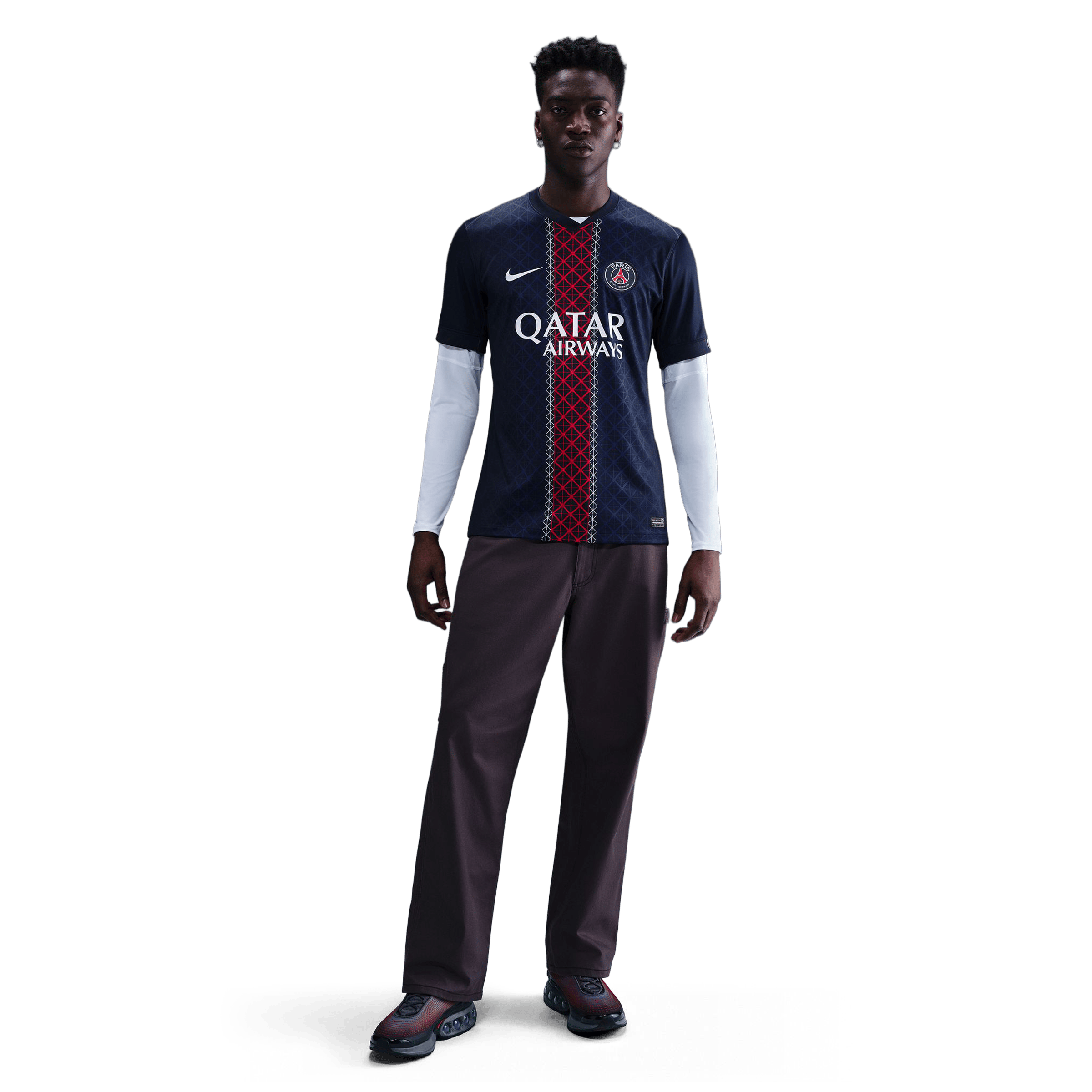 Mens Nike Paris Saint-Germain 25/26 Stadium Home Replica Football Jersey