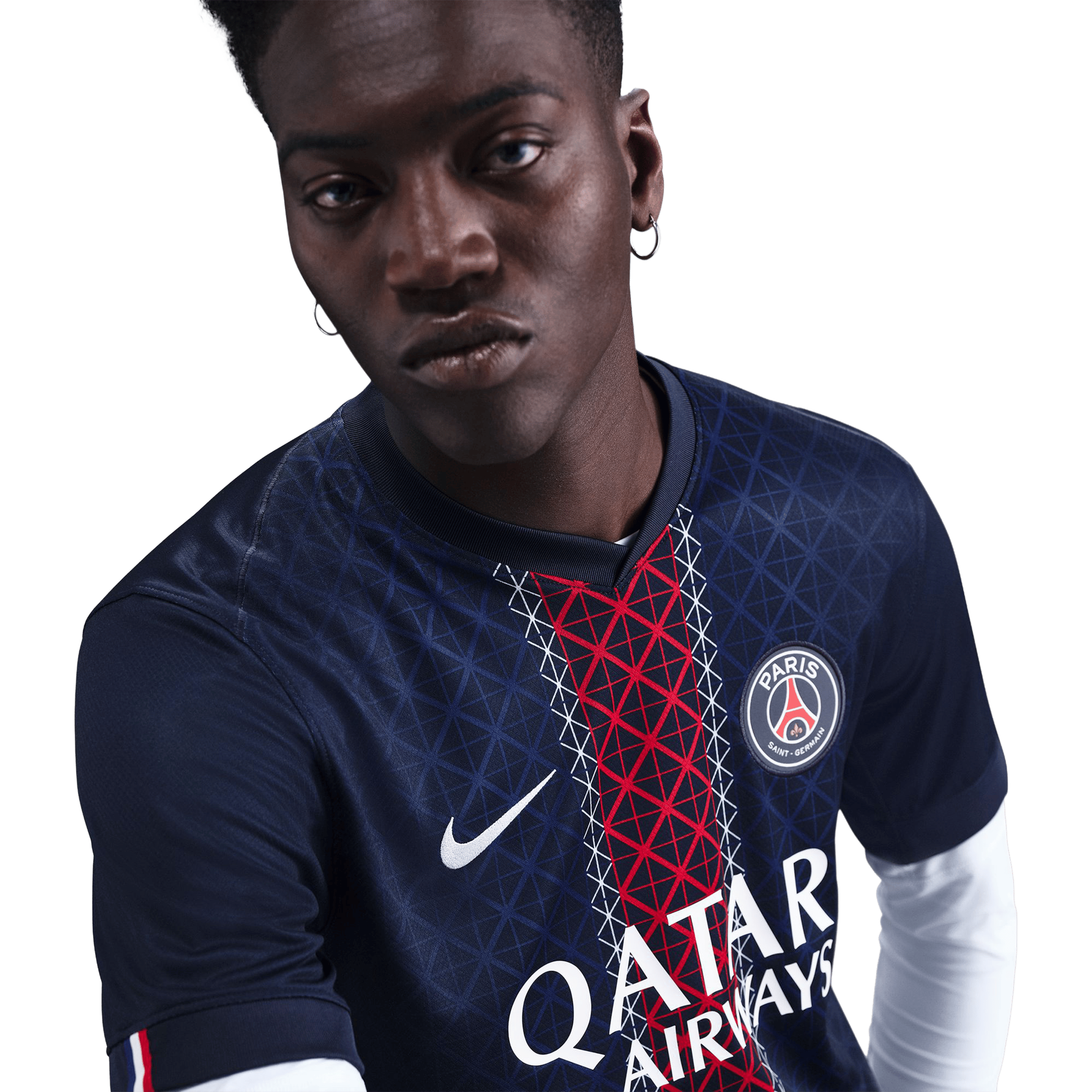 Mens Nike Paris Saint-Germain 25/26 Stadium Home Replica Football Jersey