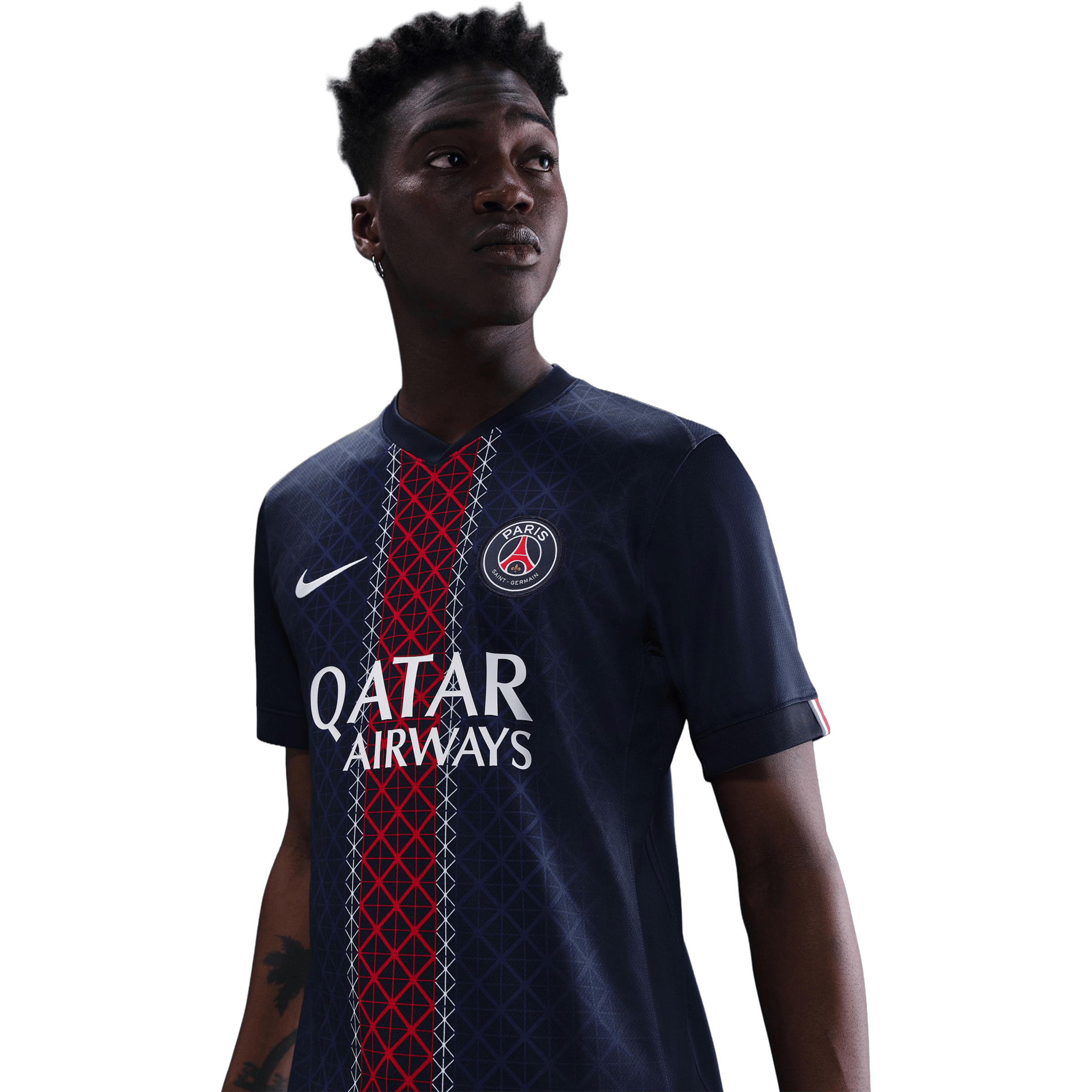 Mens Nike Paris Saint-Germain 25/26 Stadium Home Replica Football Jersey