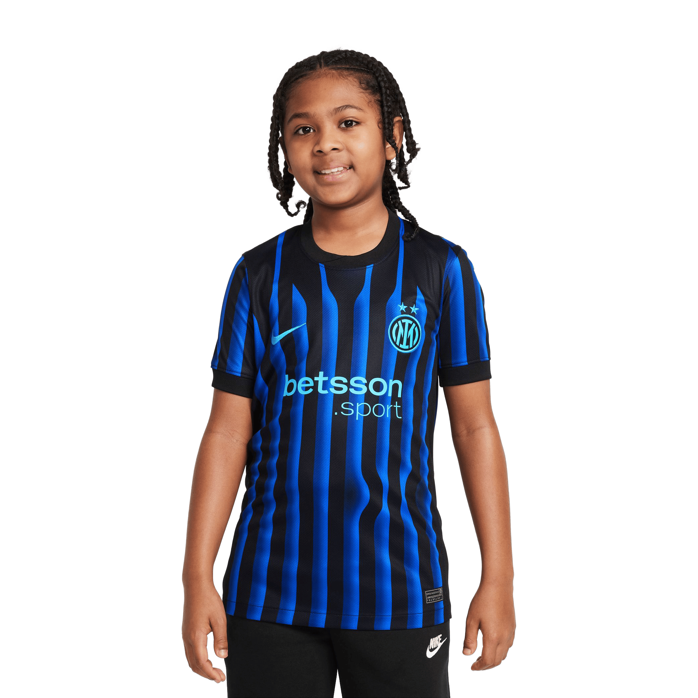 Kids Nike Inter Milan 25/26 Stadium Home Replica Football Jersey
