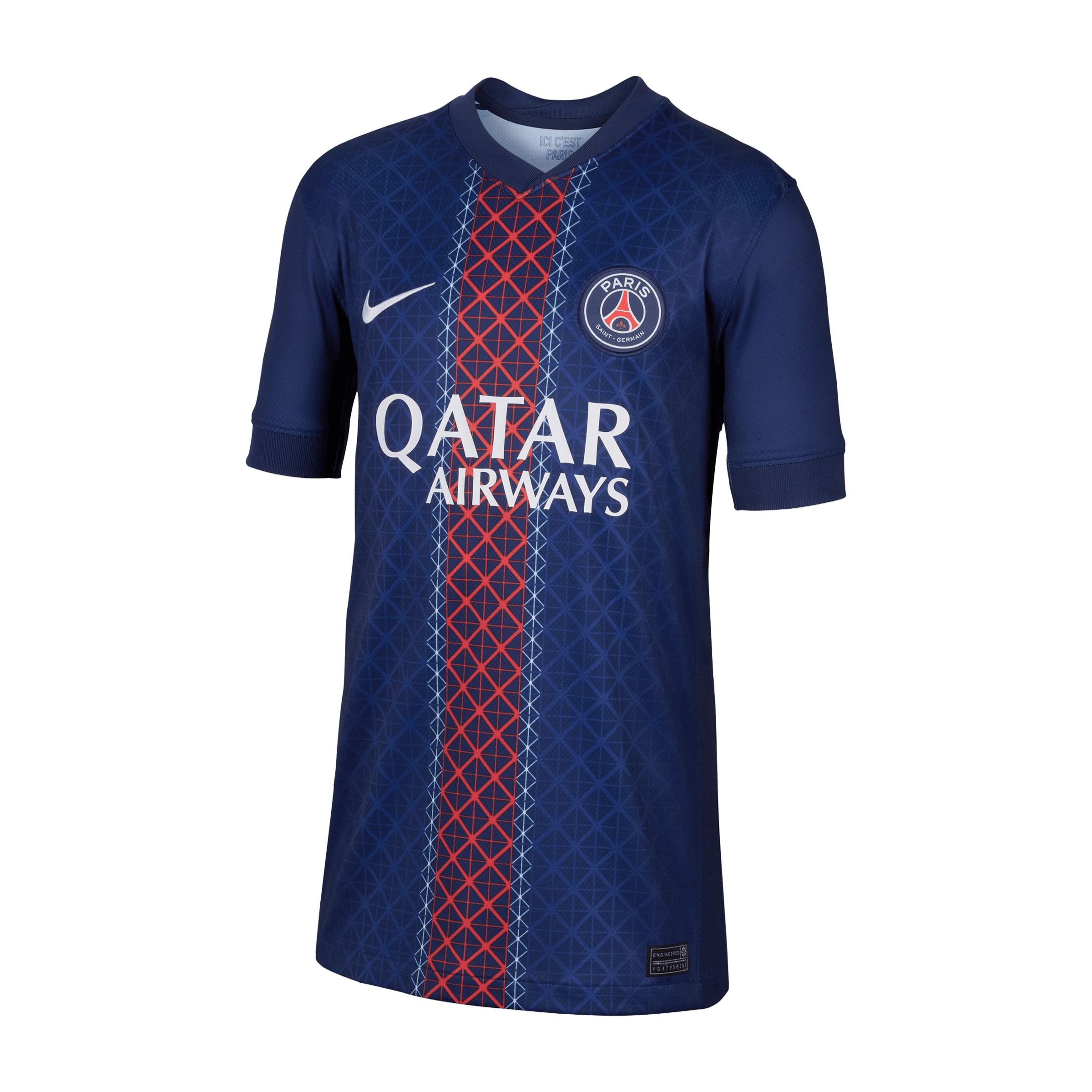 Kids Nike Paris Saint-Germain 25/26 Stadium Home Replica Football Jersey