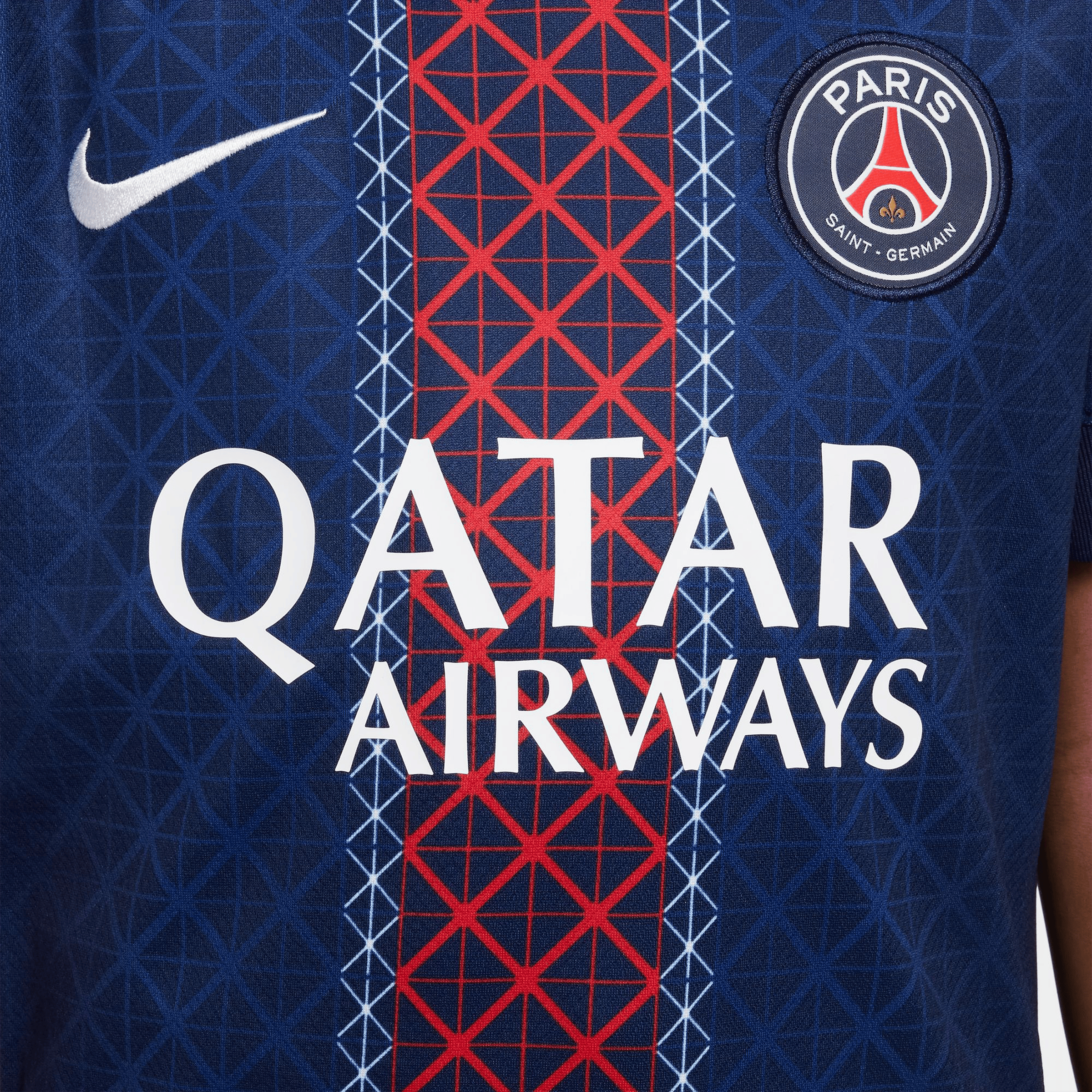 Kids Nike Paris Saint-Germain 25/26 Stadium Home Replica Football Jersey