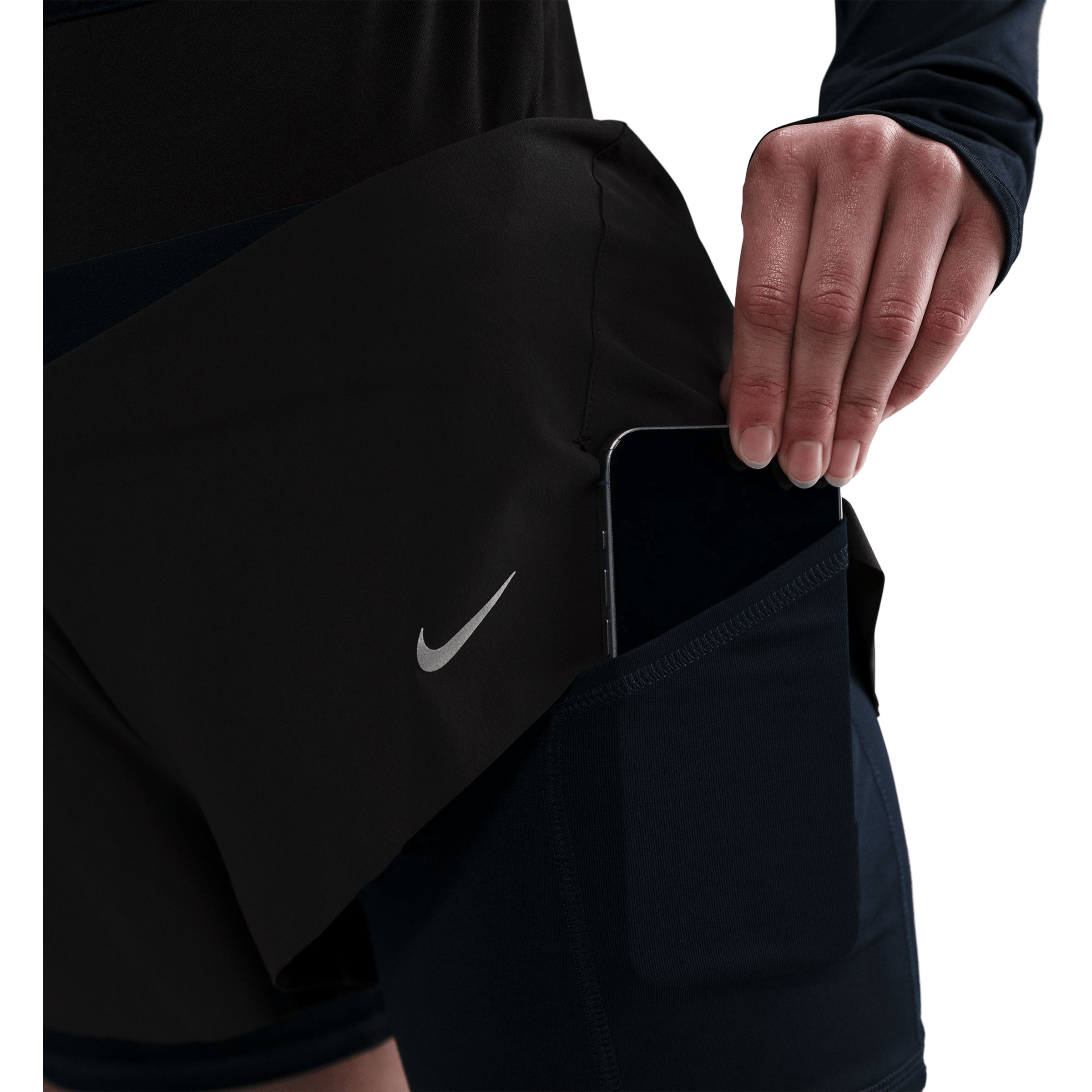 Womens Nike Swift Dri-FIT Mid-Rise 2-in-1 Running Shorts