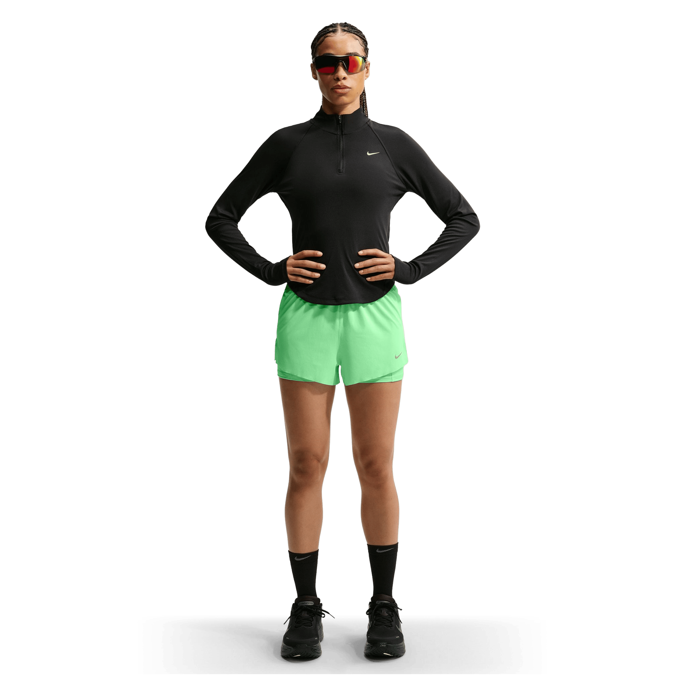 Womens Nike Swift Dri-FIT Mid-Rise 2-in-1 Running Shorts
