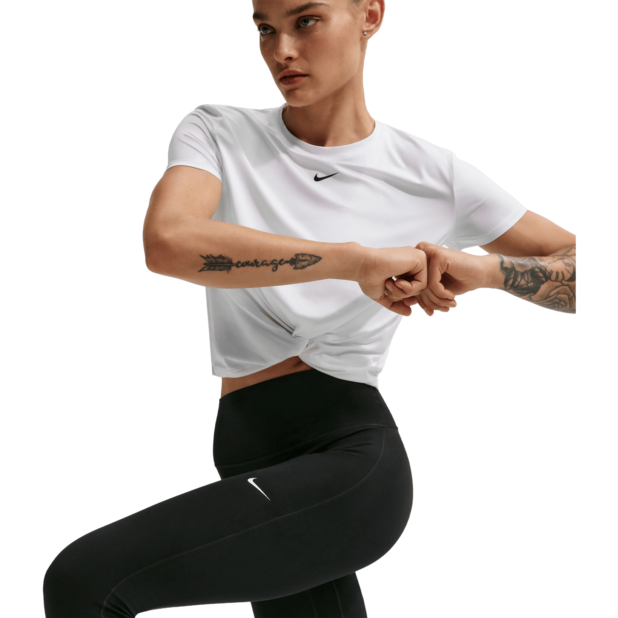 Womens Nike One Seamless Front High-Waisted Full-Length Leggings