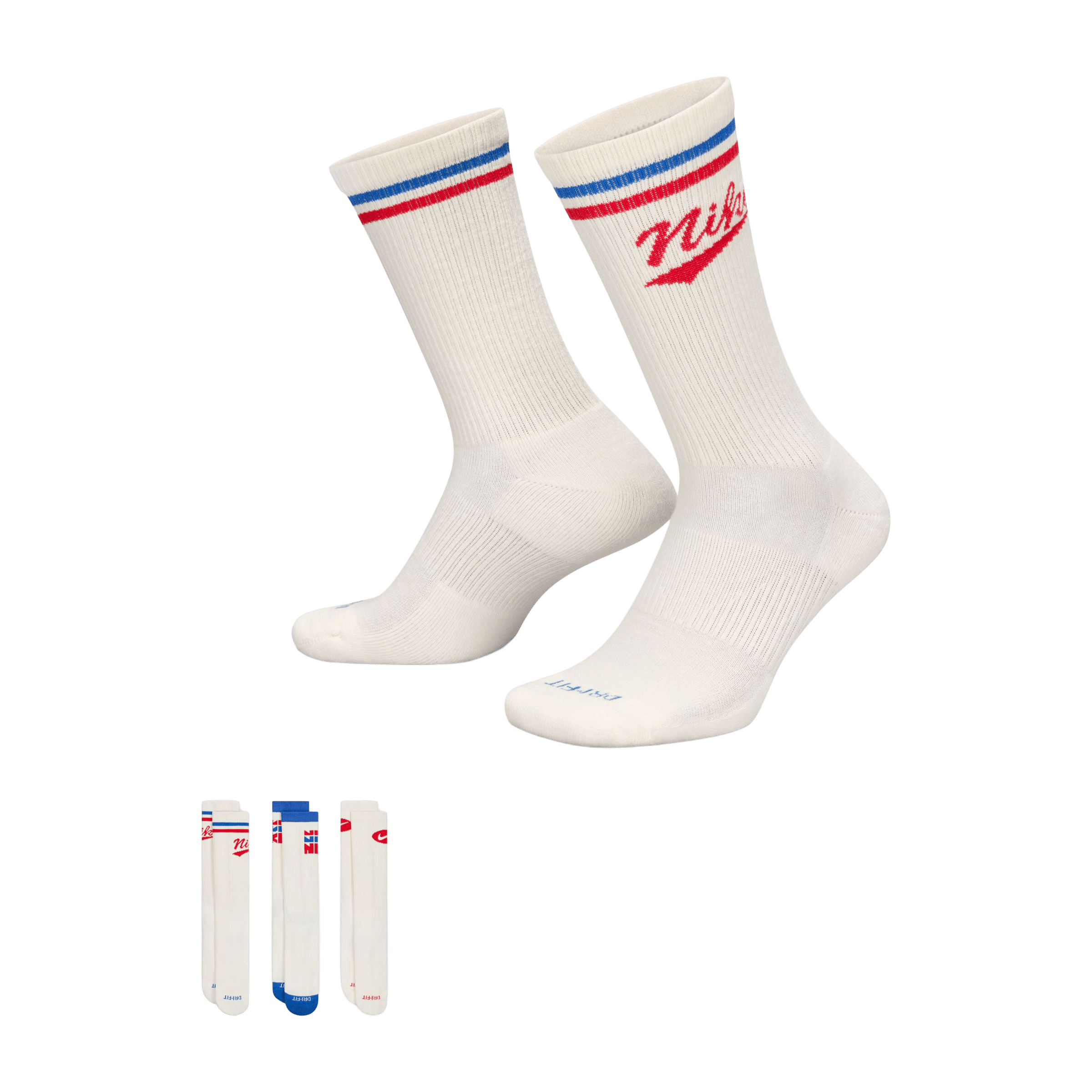 Unisex Nike (3pk) Everyday Plus Crew Socks