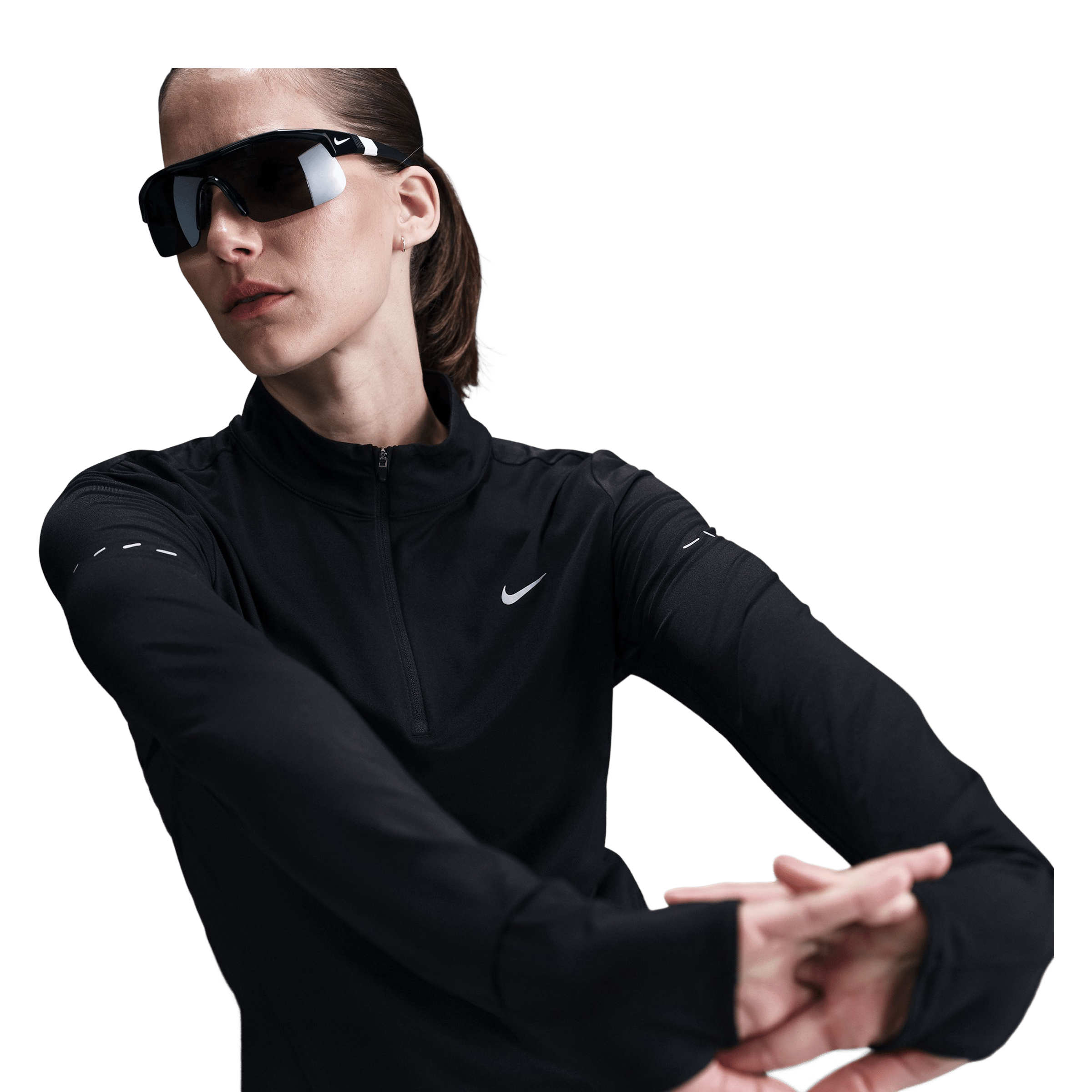 Womens Nike Swift Dri-FIT UV 1/4-Zip Running Top